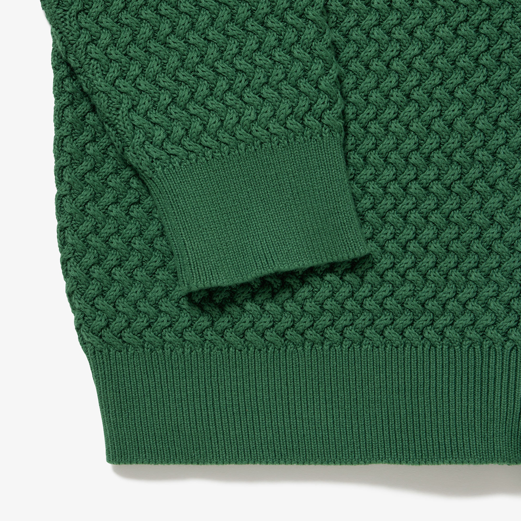 バスケットニットジップアップ