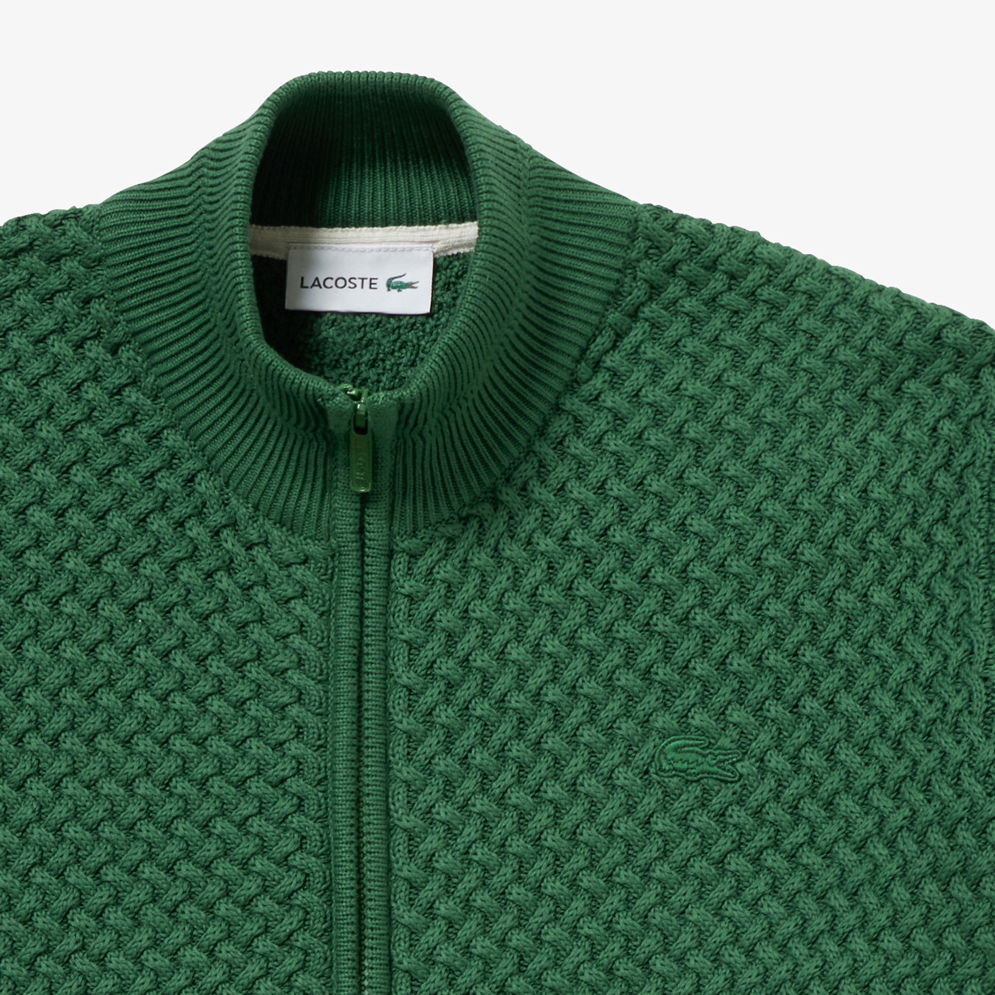 バスケットニットジップアップ