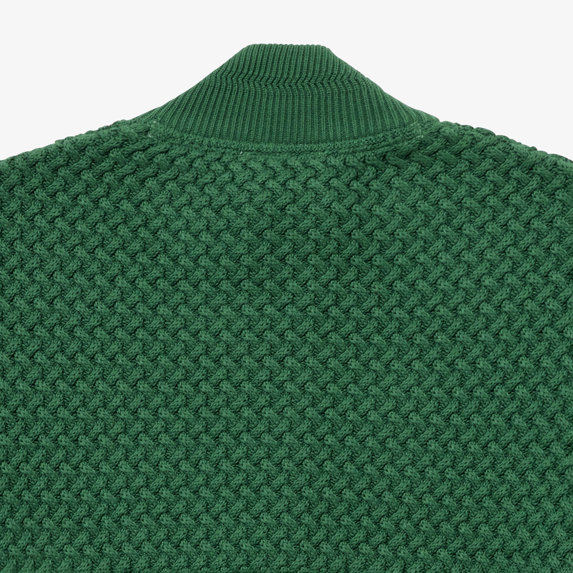 バスケットニットジップアップ