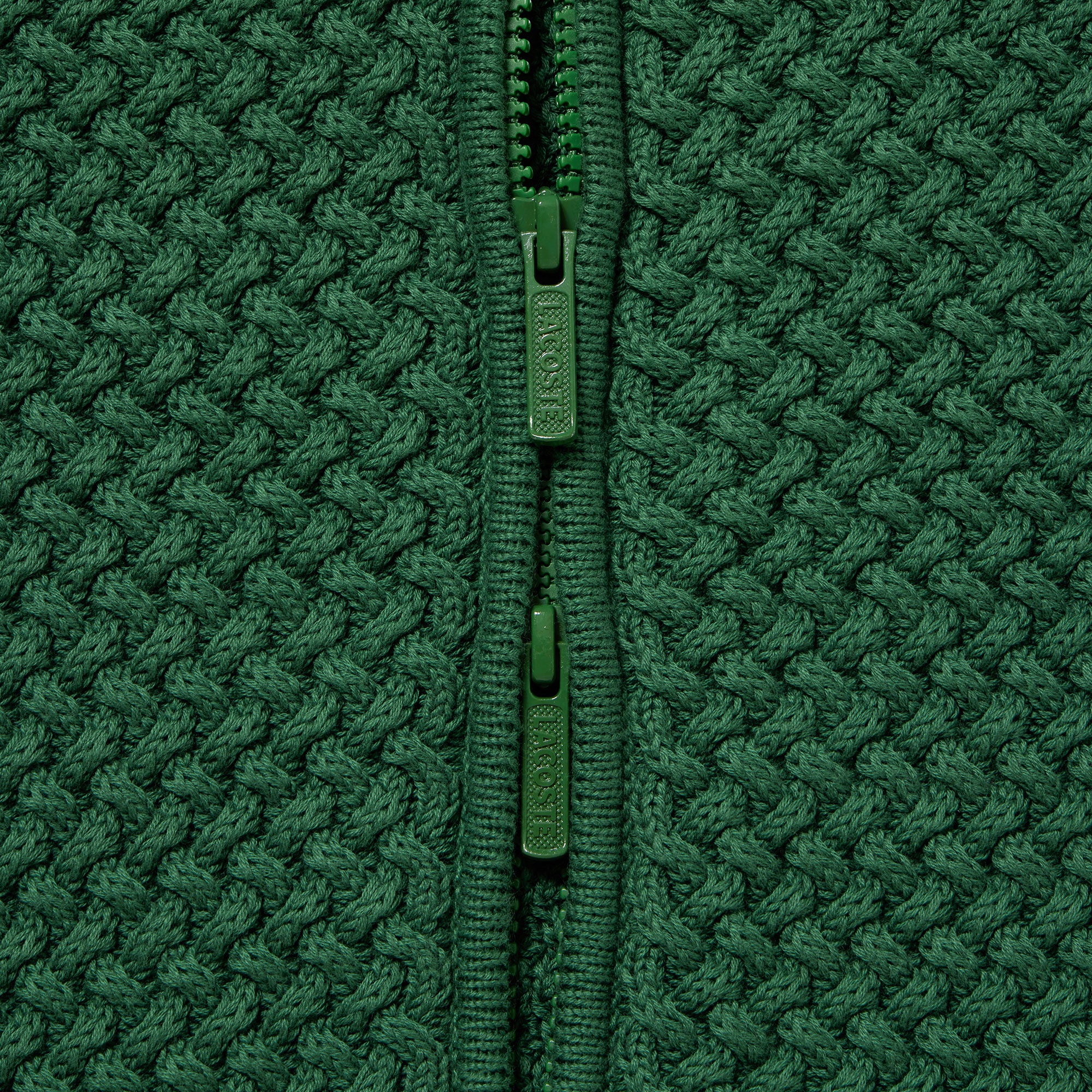 バスケットニットジップアップ