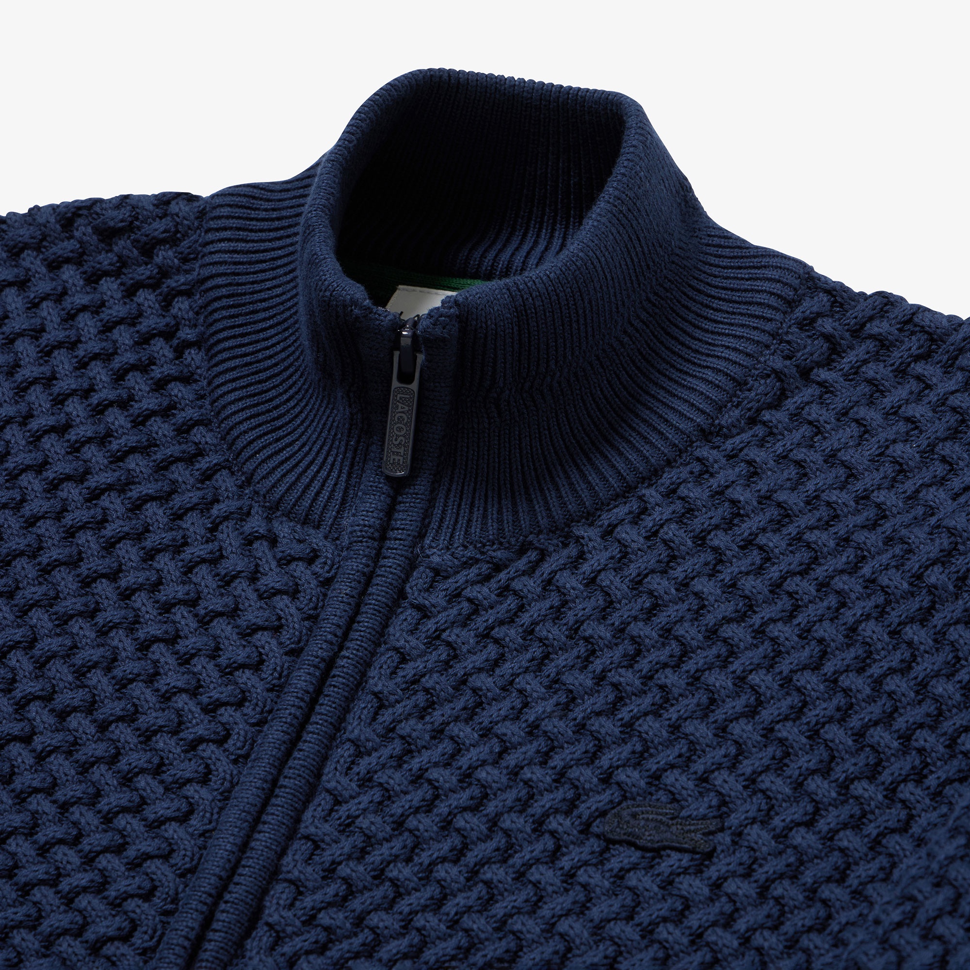 バスケットニットジップアップ