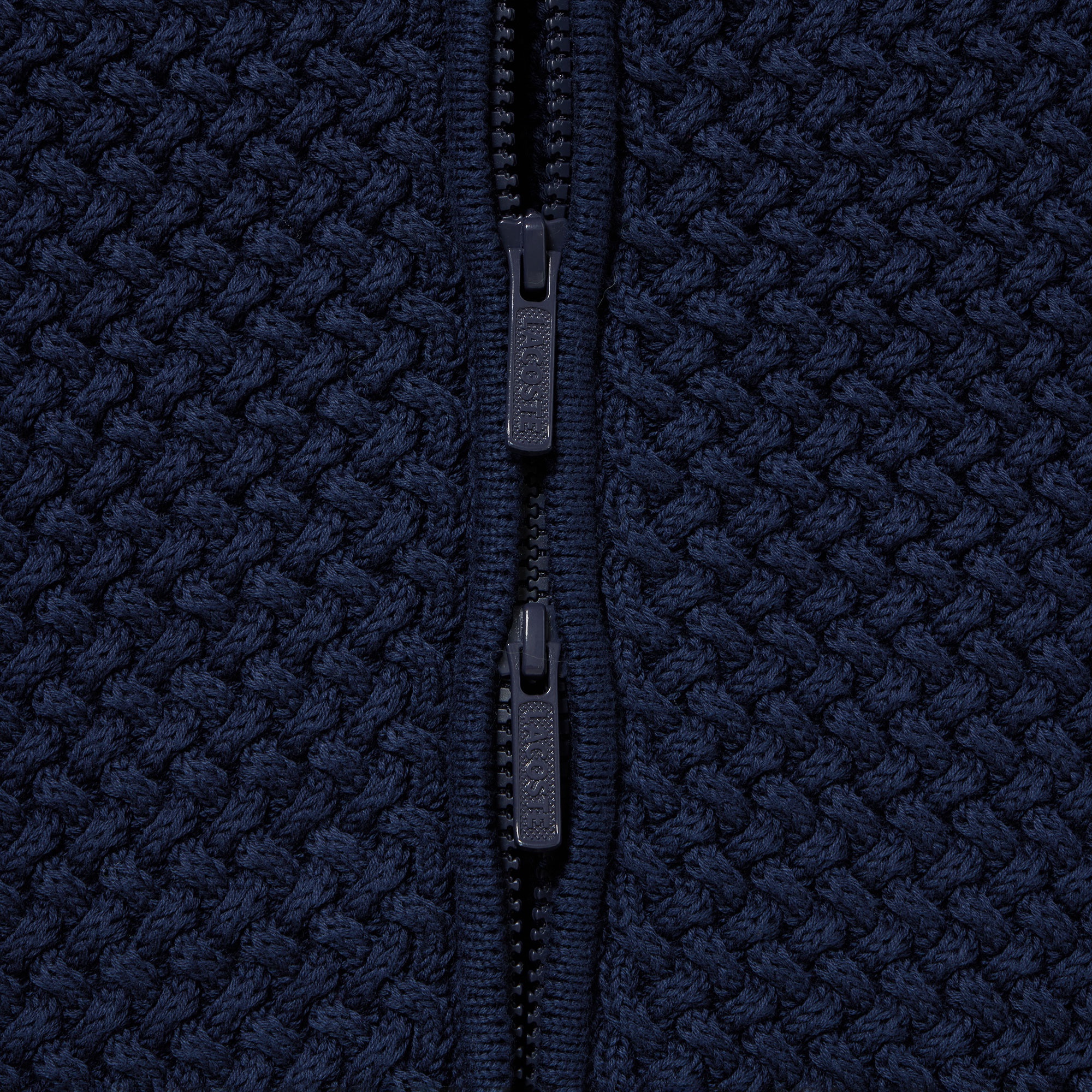 バスケットニットジップアップ