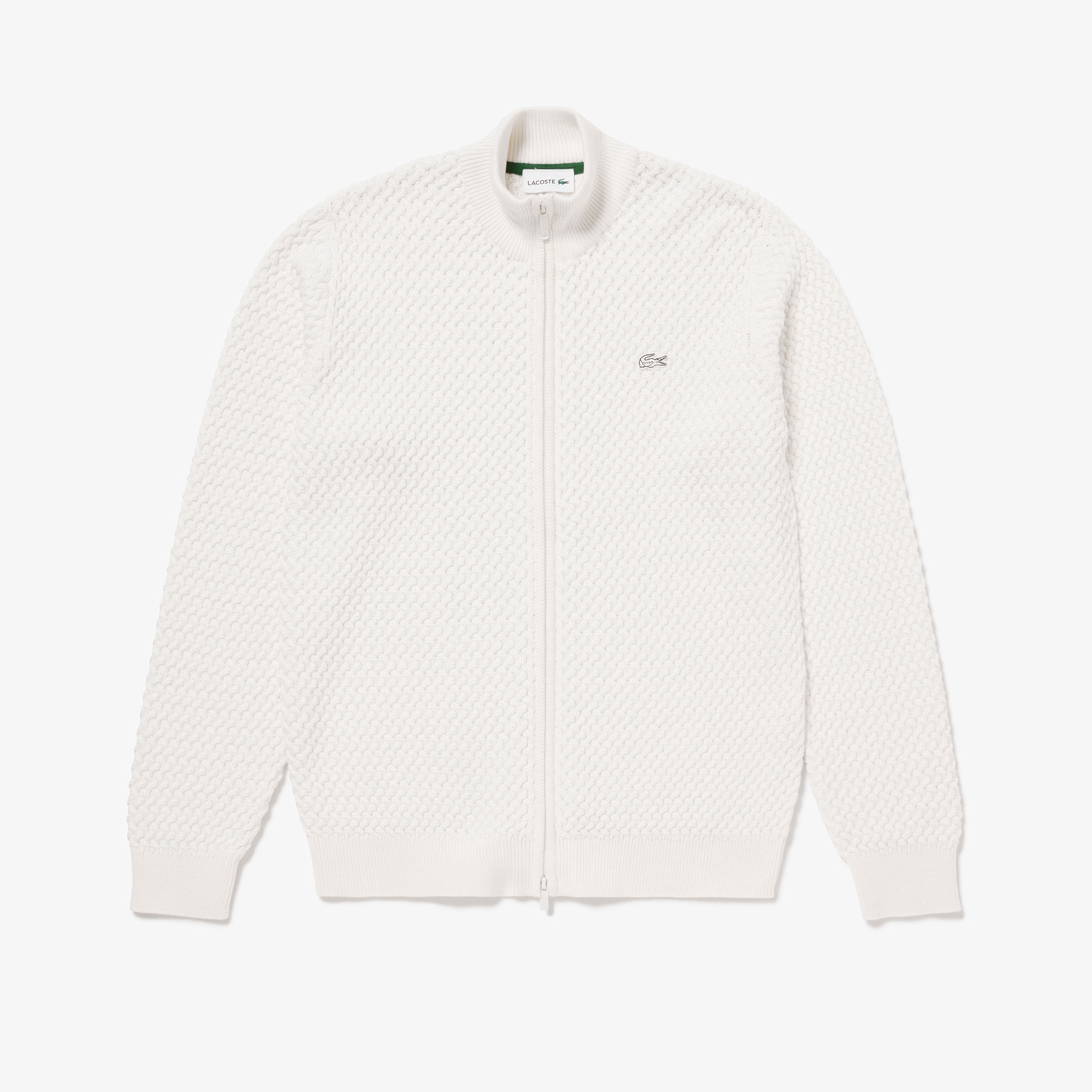 バスケットニットジップアップ