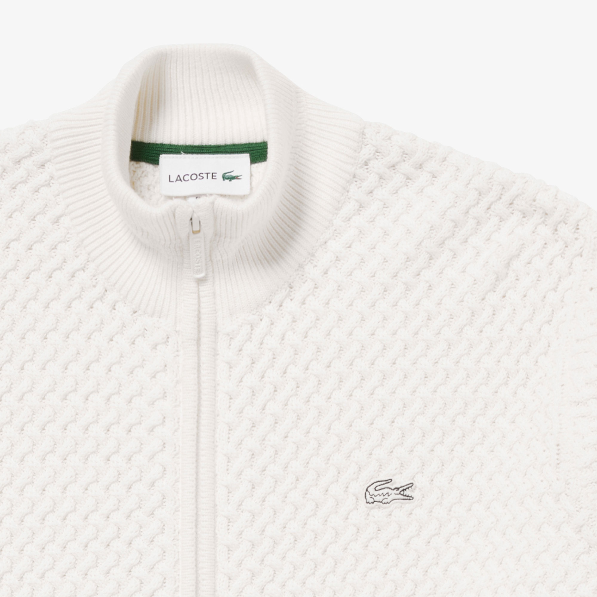 バスケットニットジップアップ