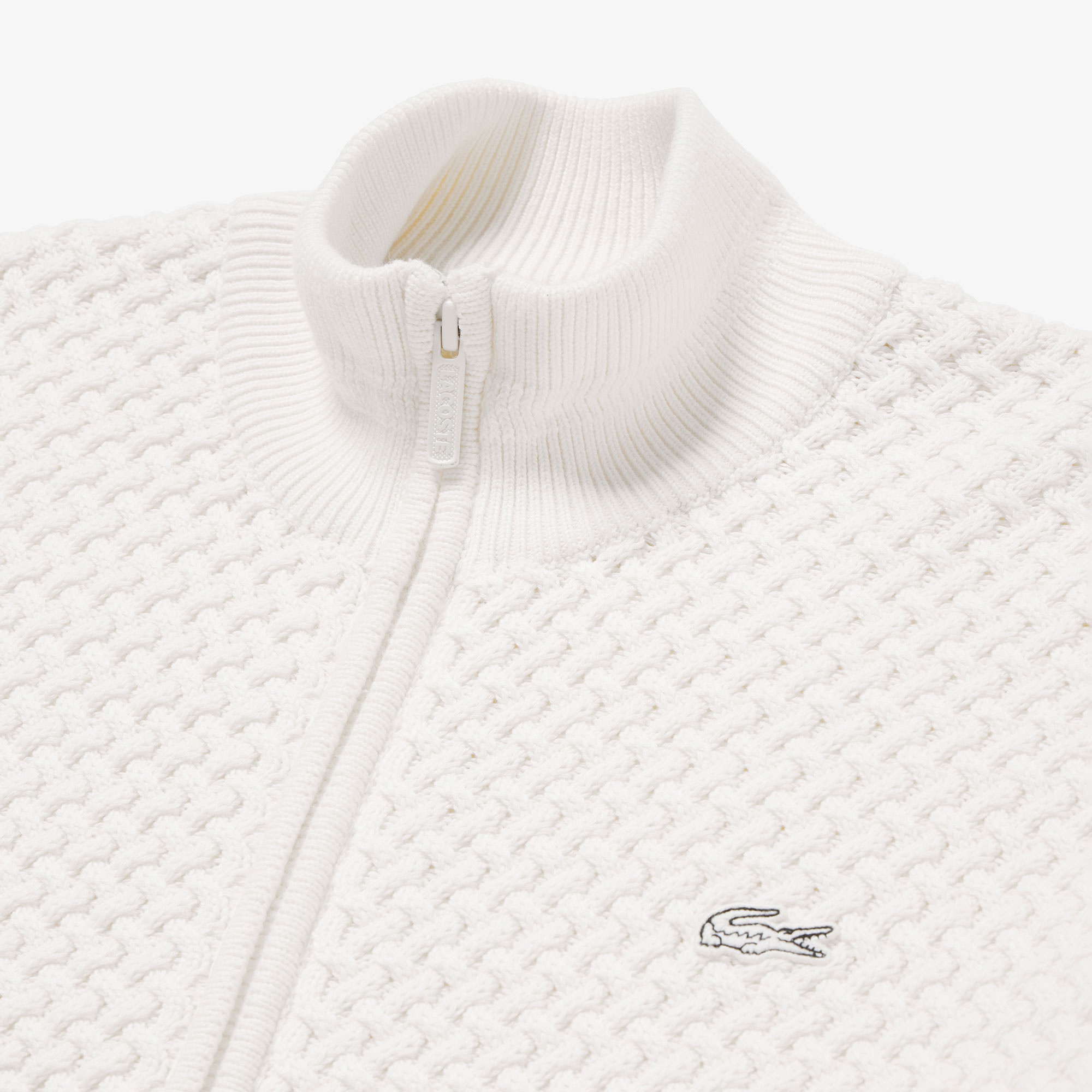 バスケットニットジップアップ