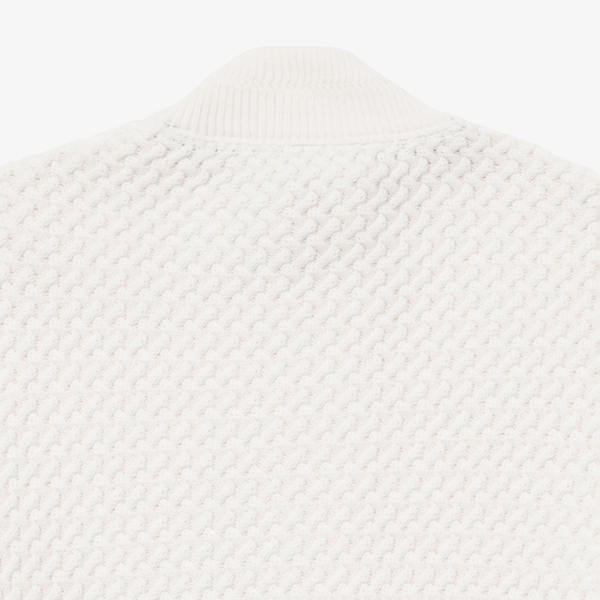 バスケットニットジップアップ