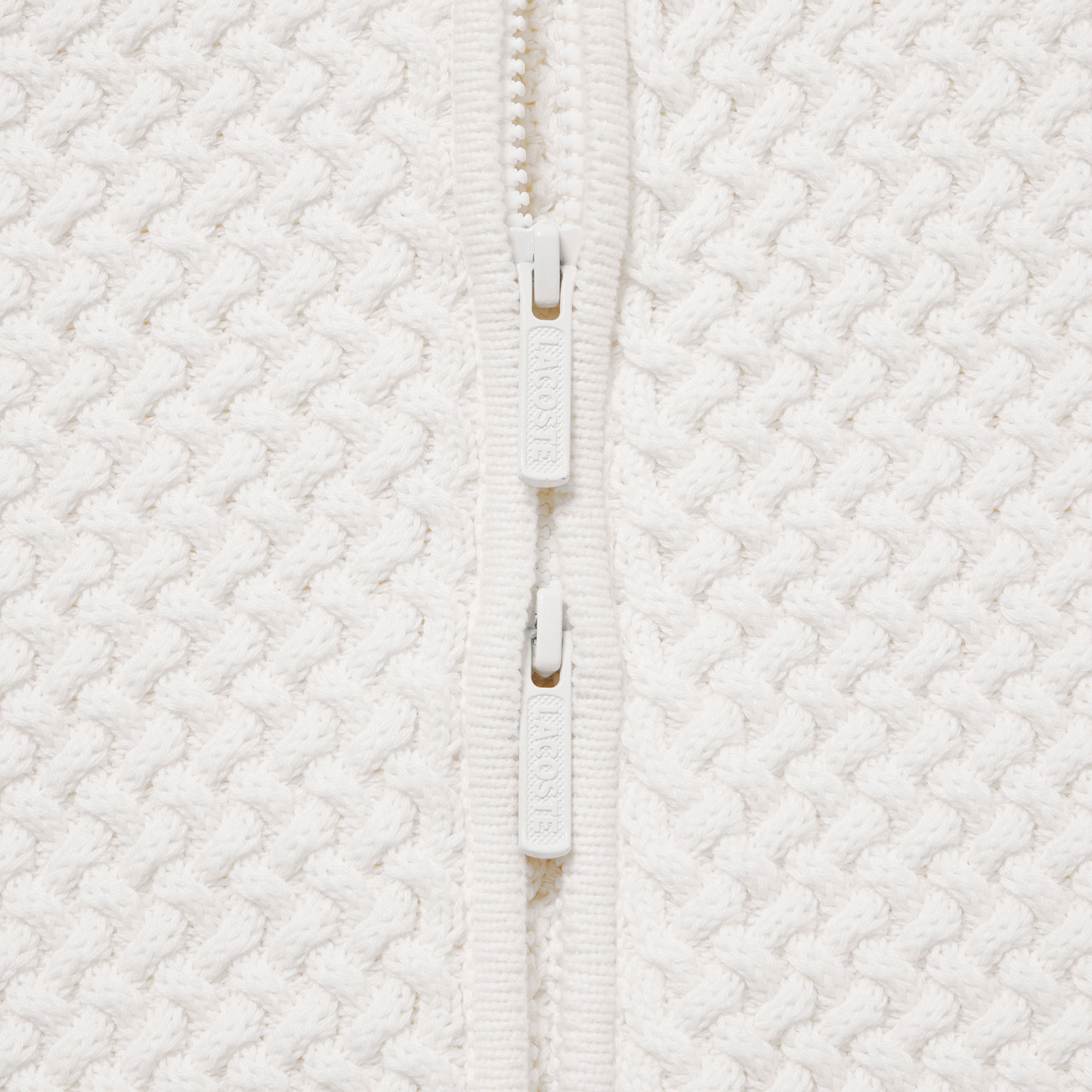 バスケットニットジップアップ