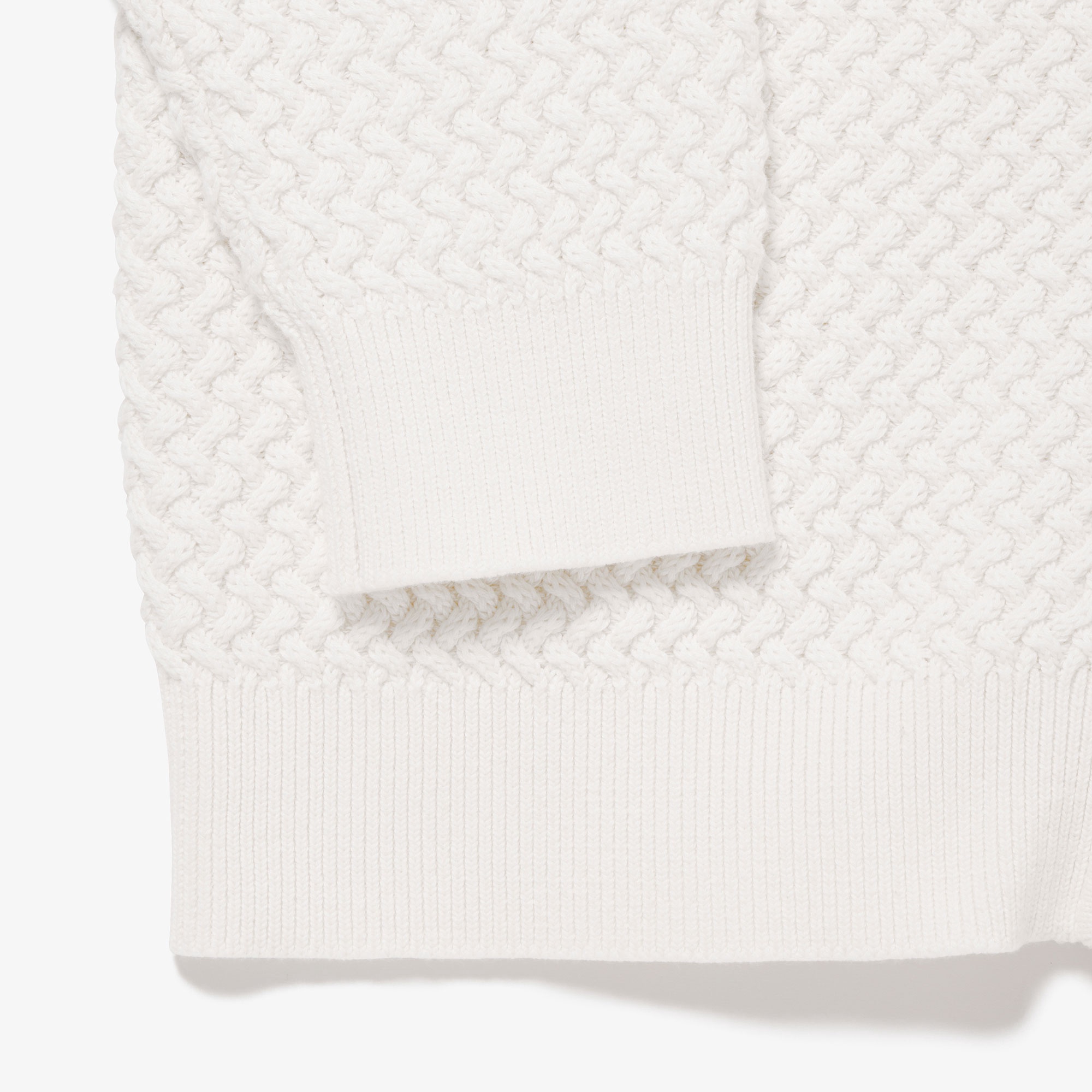 バスケットニットジップアップ