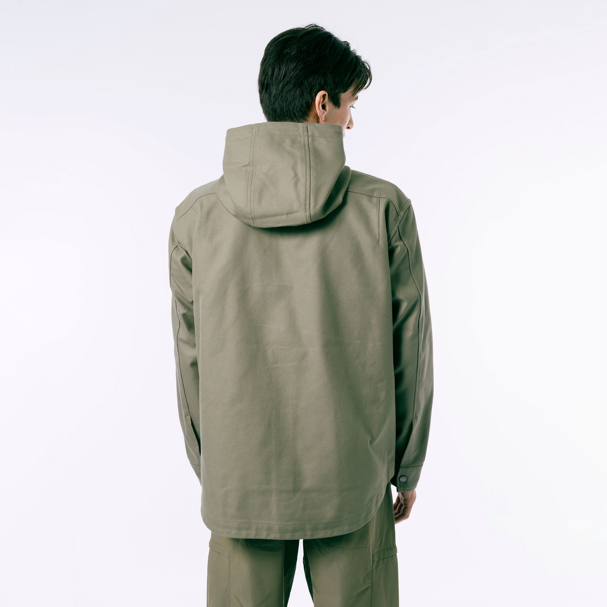 フード付きシャツジャケット