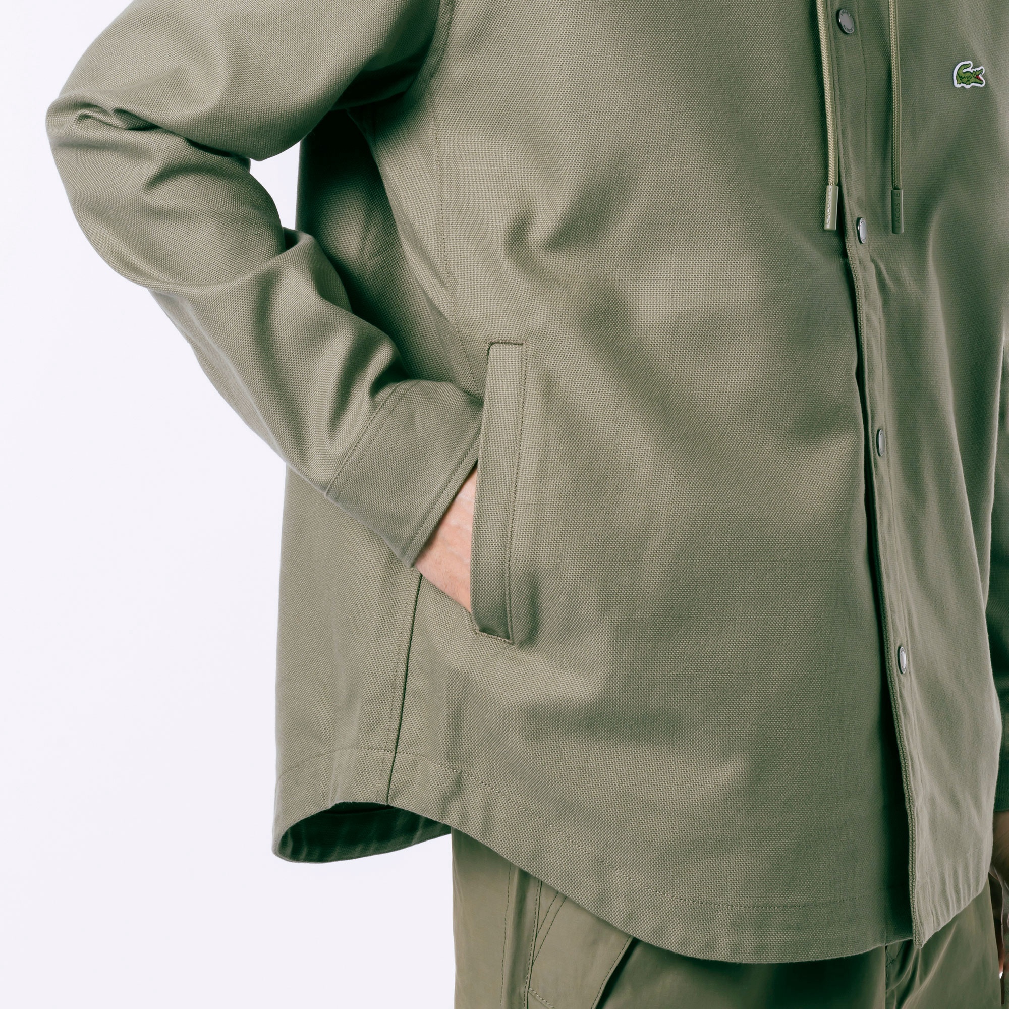 フード付きシャツジャケット