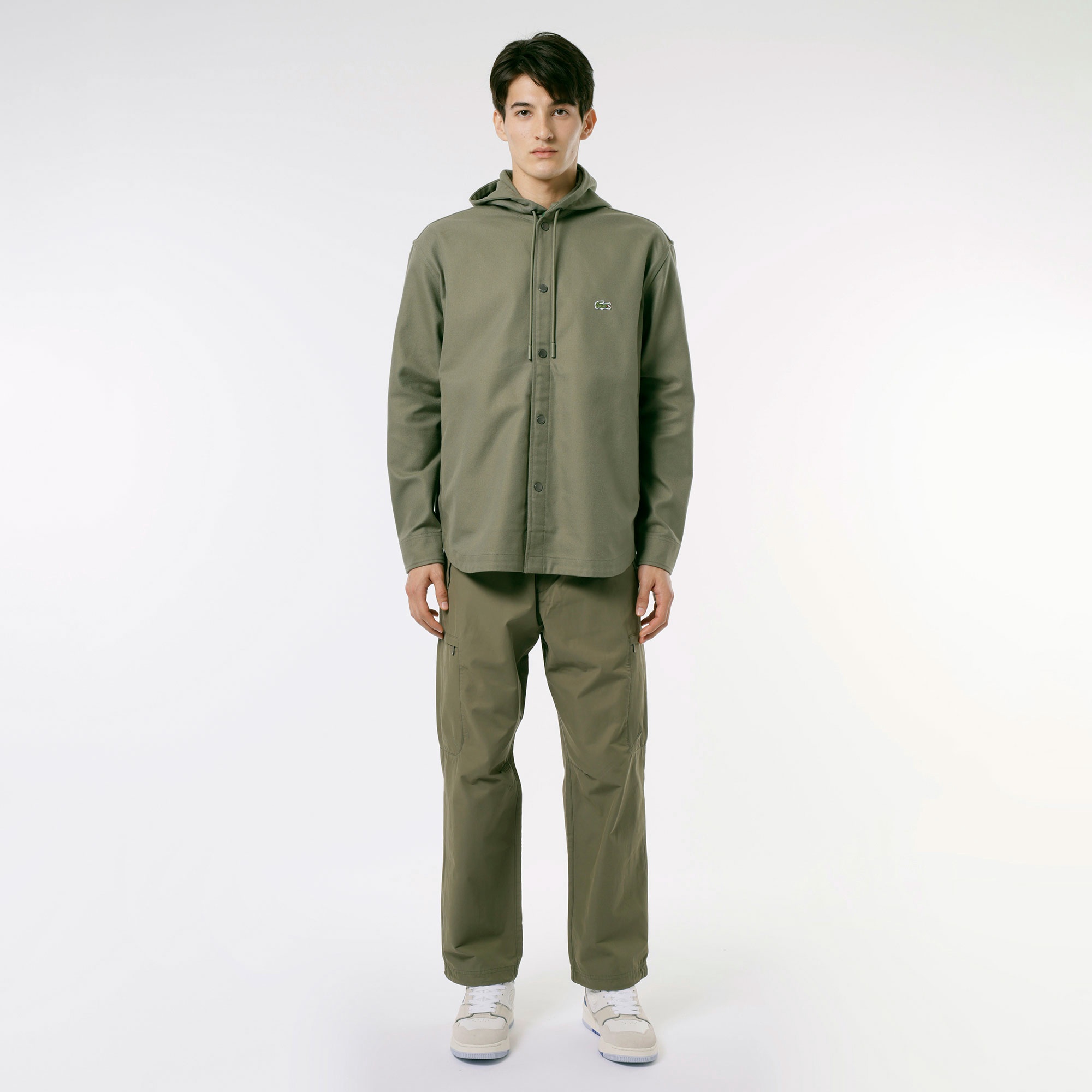 フード付きシャツジャケット