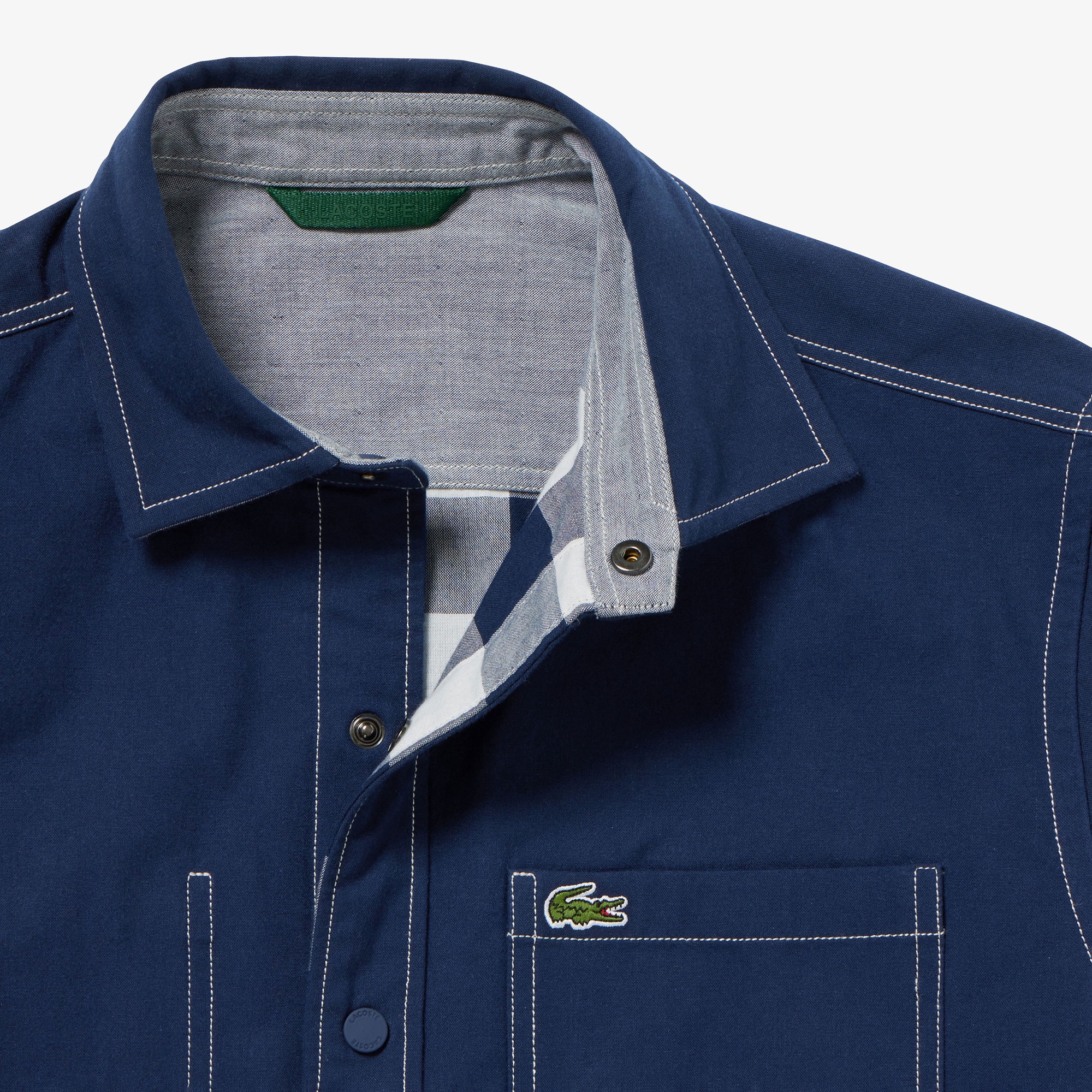 リバーシブルスナップボタンシャツ