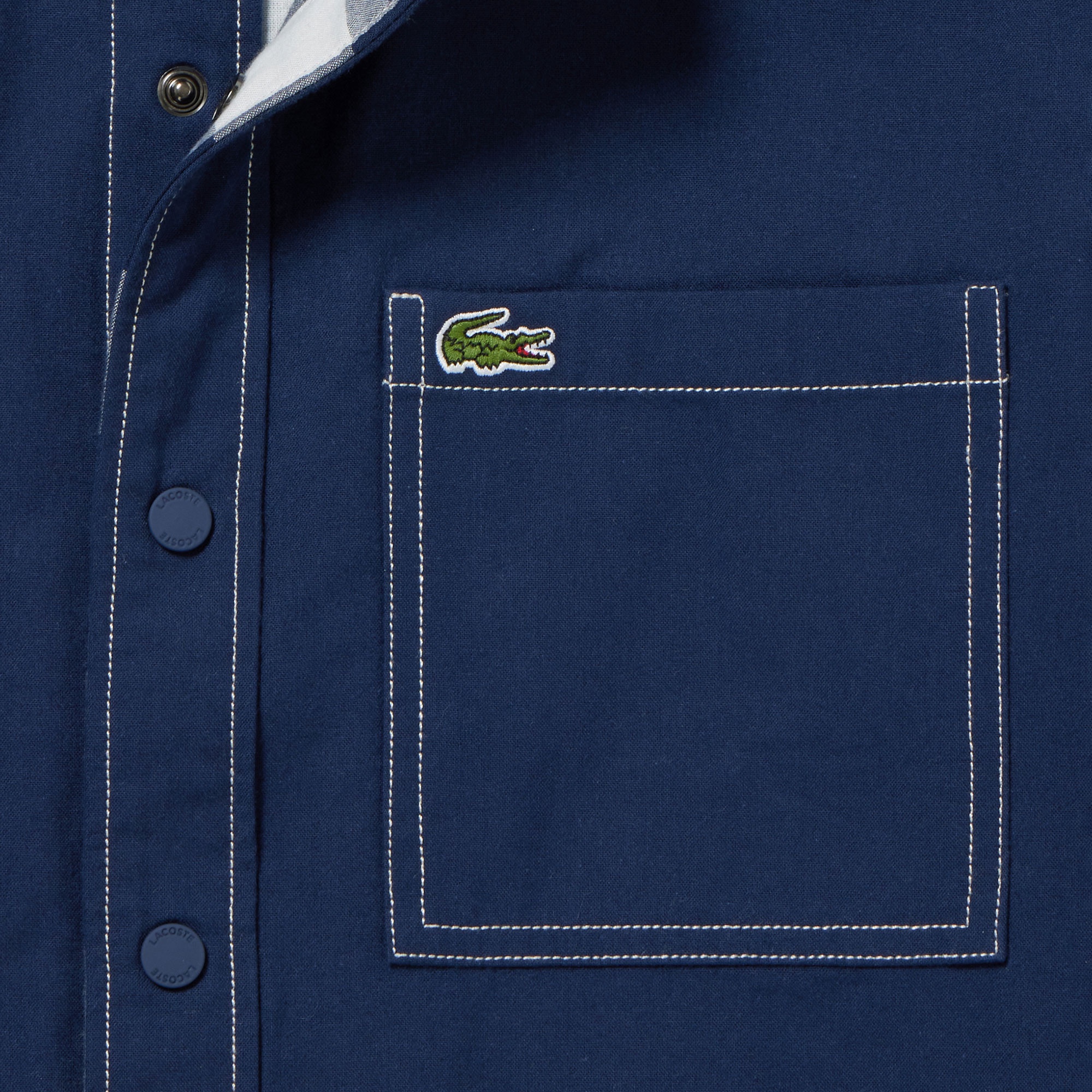 リバーシブルスナップボタンシャツ