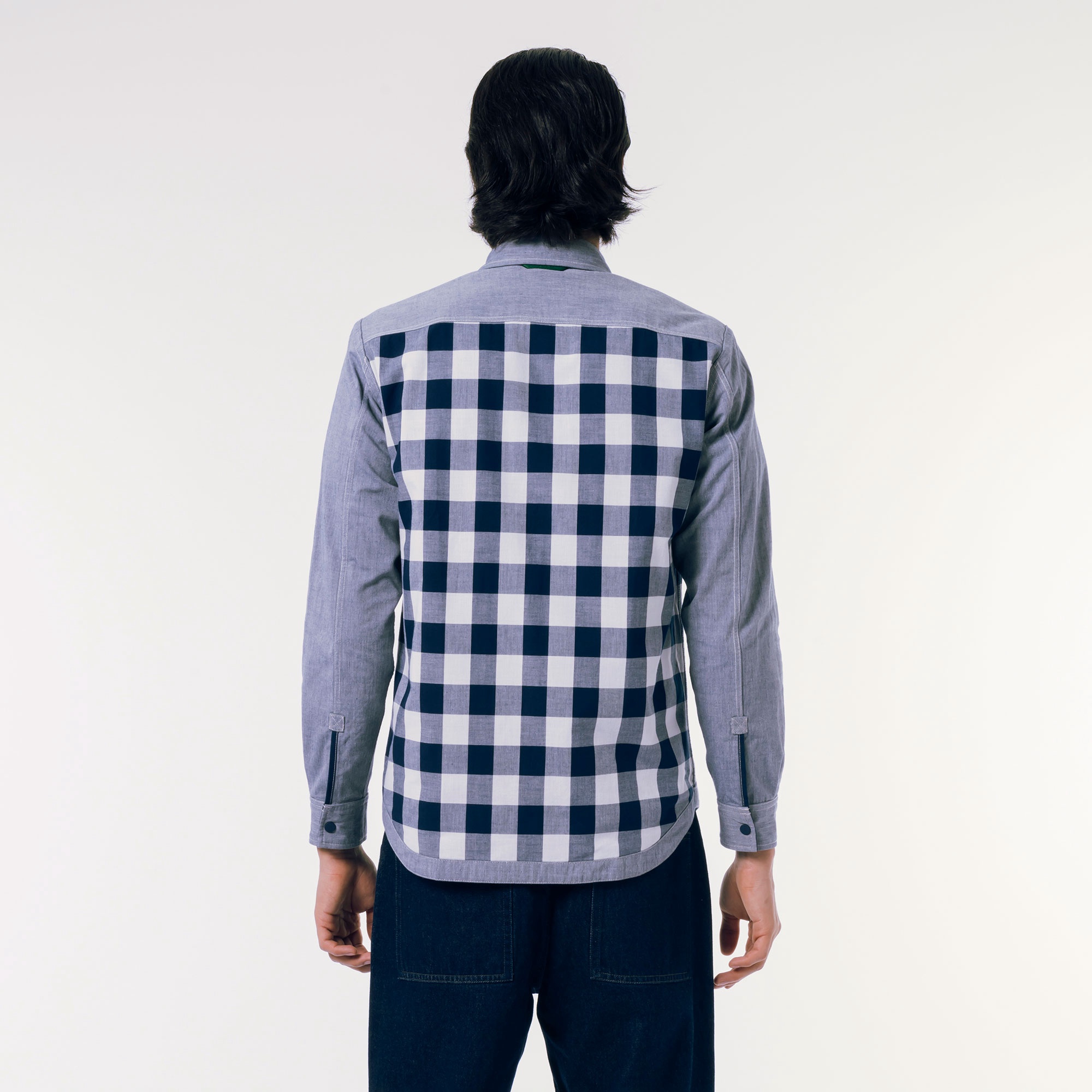 リバーシブルスナップボタンシャツ