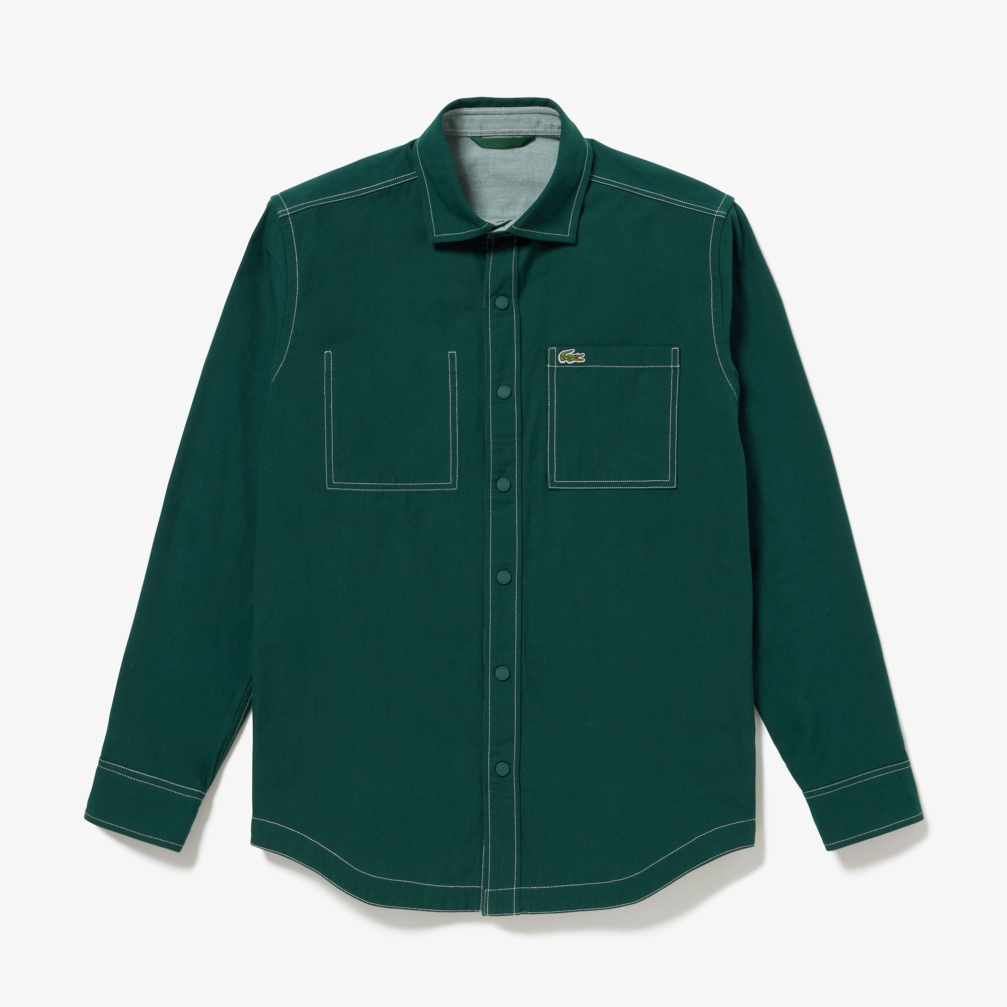 リバーシブルスナップボタンシャツ