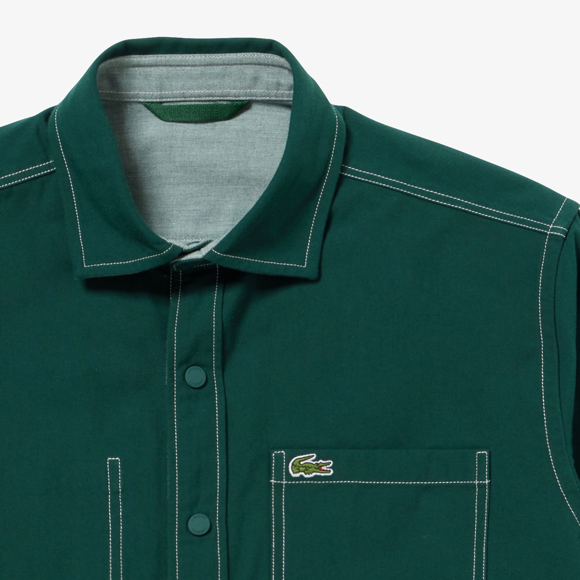 リバーシブルスナップボタンシャツ