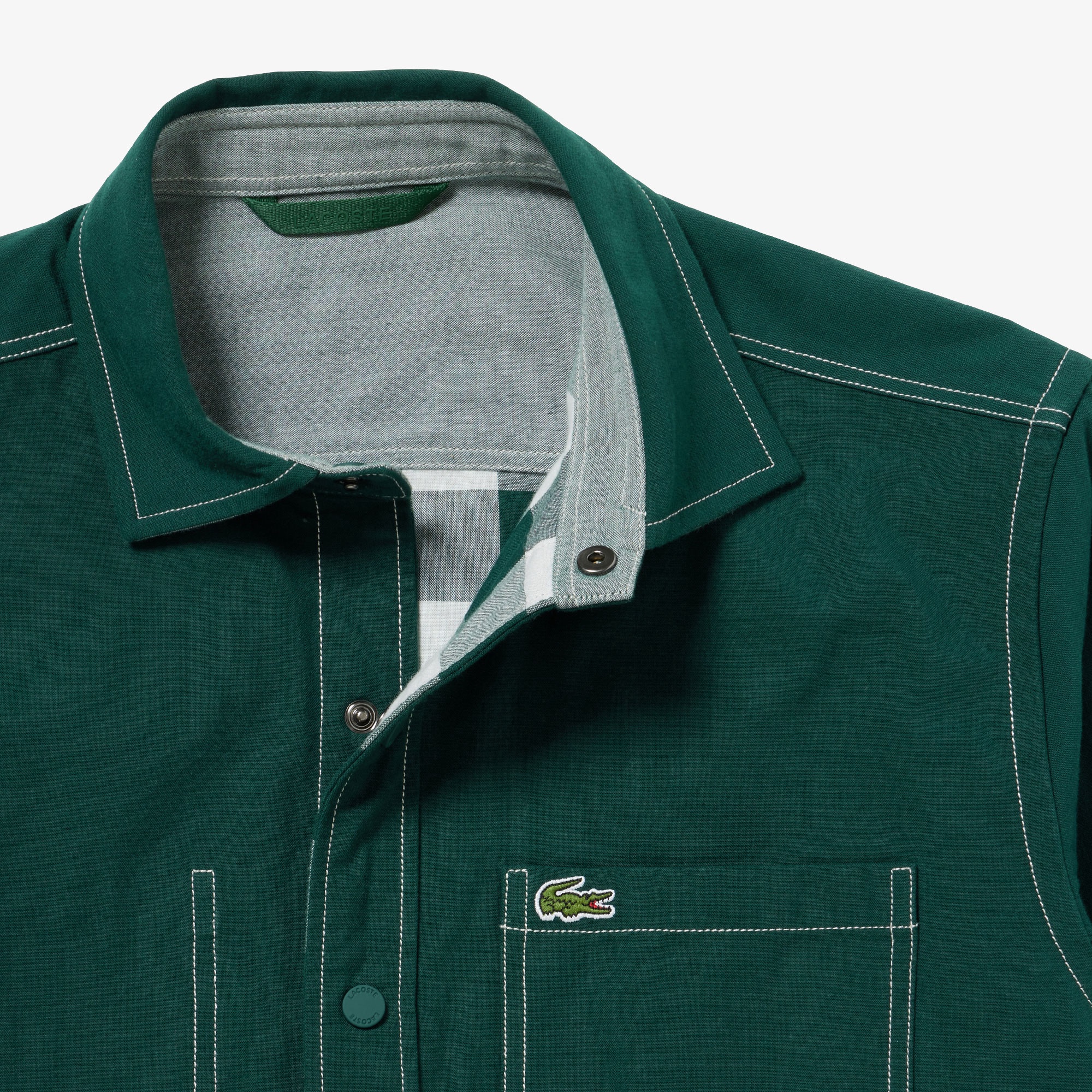 リバーシブルスナップボタンシャツ