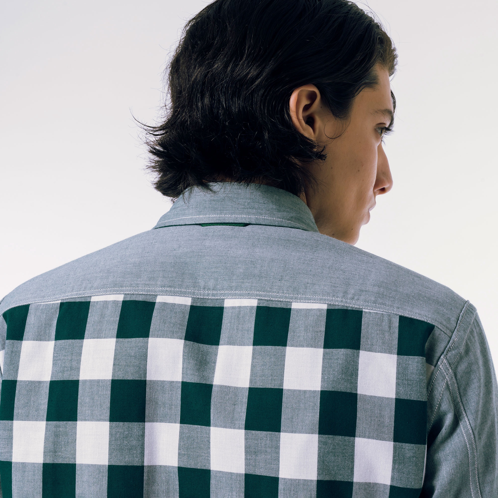 リバーシブルスナップボタンシャツ