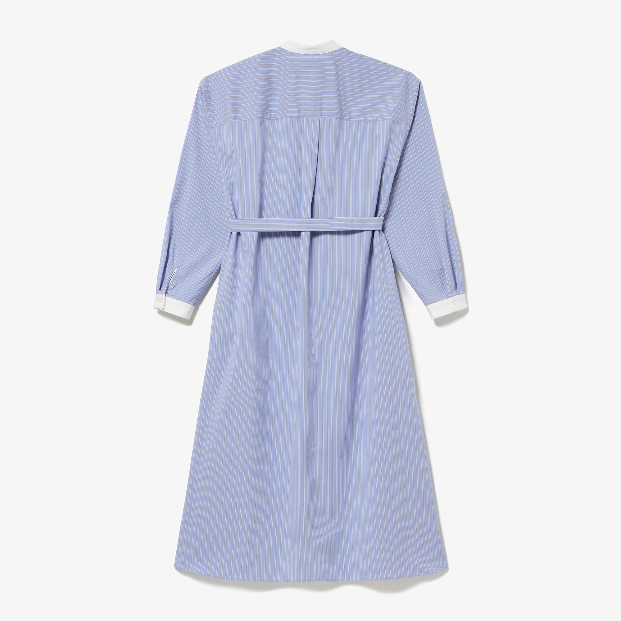 バンドカラーシャツドレス