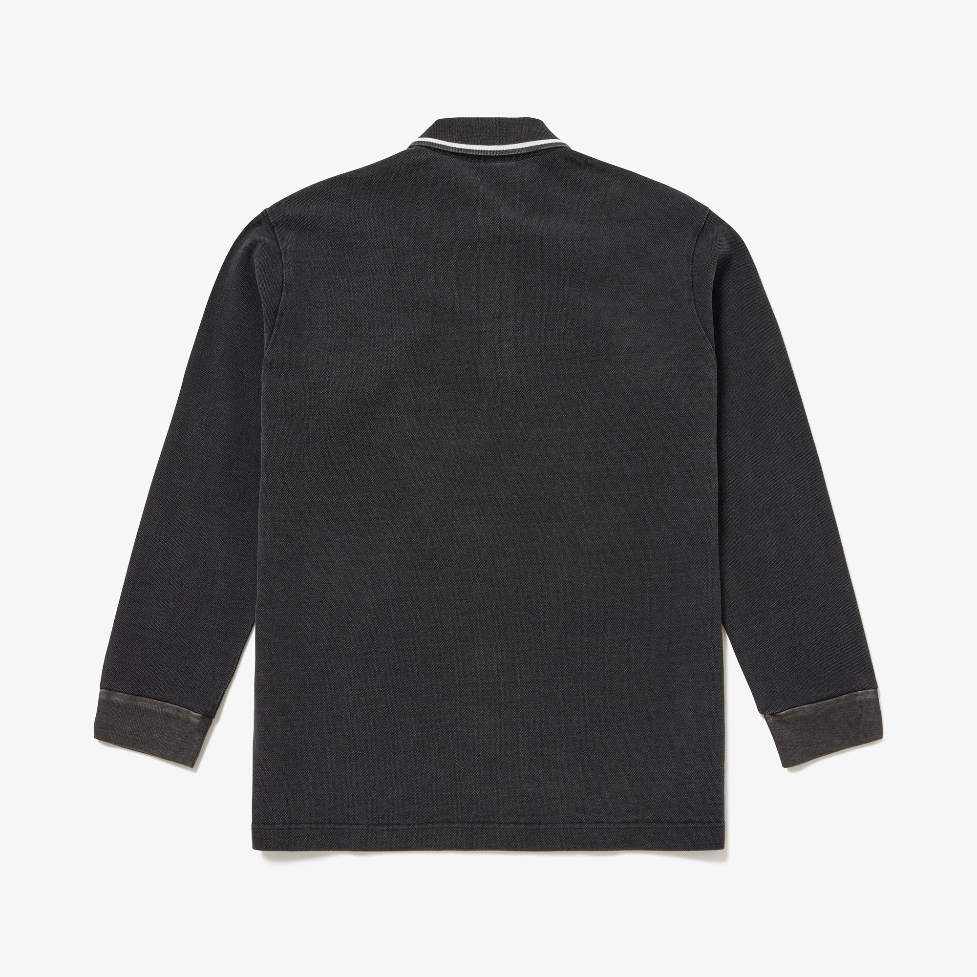 ルーズフィットビッグ鹿の子地インディゴポロシャツ