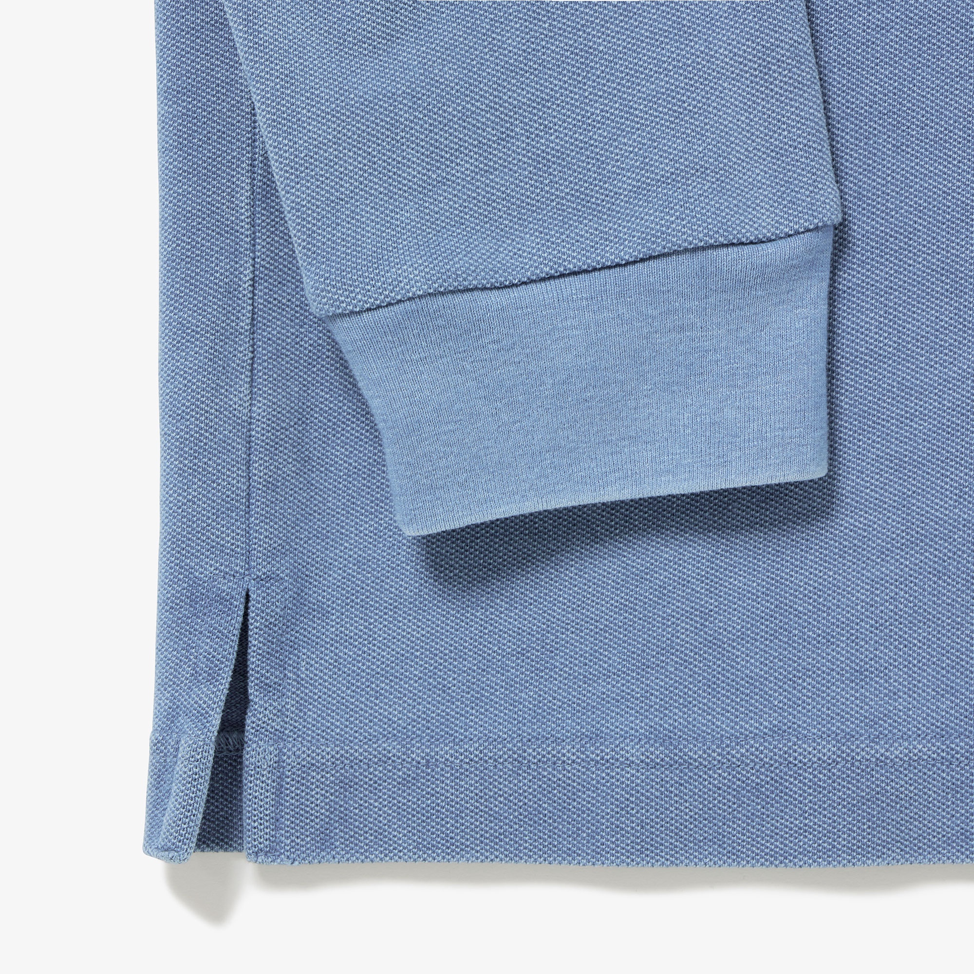 ルーズフィットビッグ鹿の子地インディゴポロシャツ