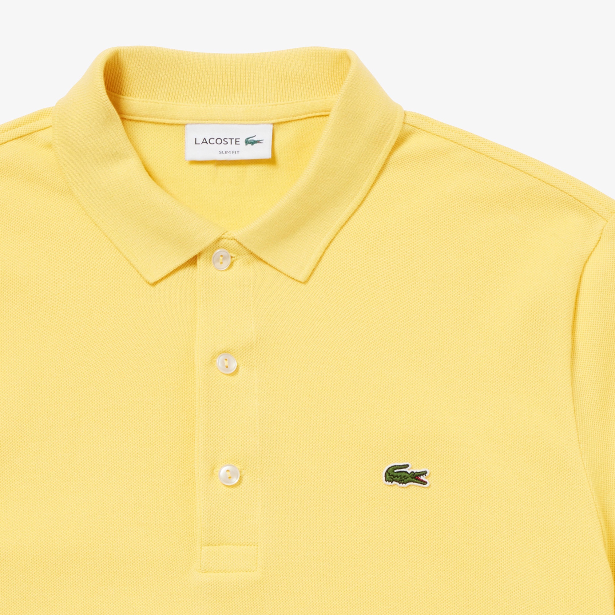 スリムフィットソリッドポロシャツ (半袖)