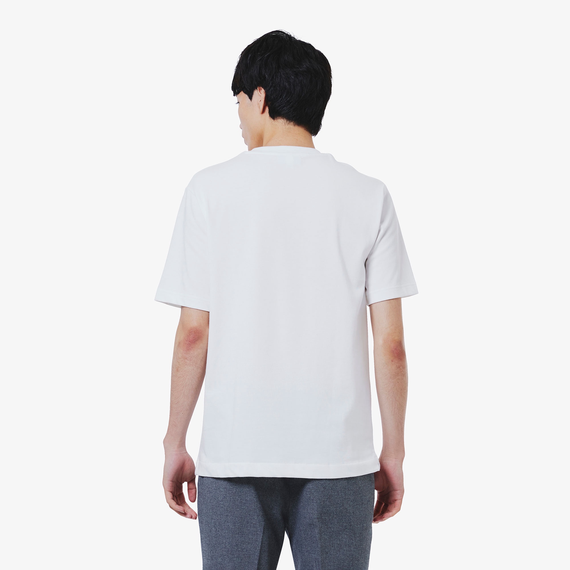 アウトラインクロッククルーネックTシャツ