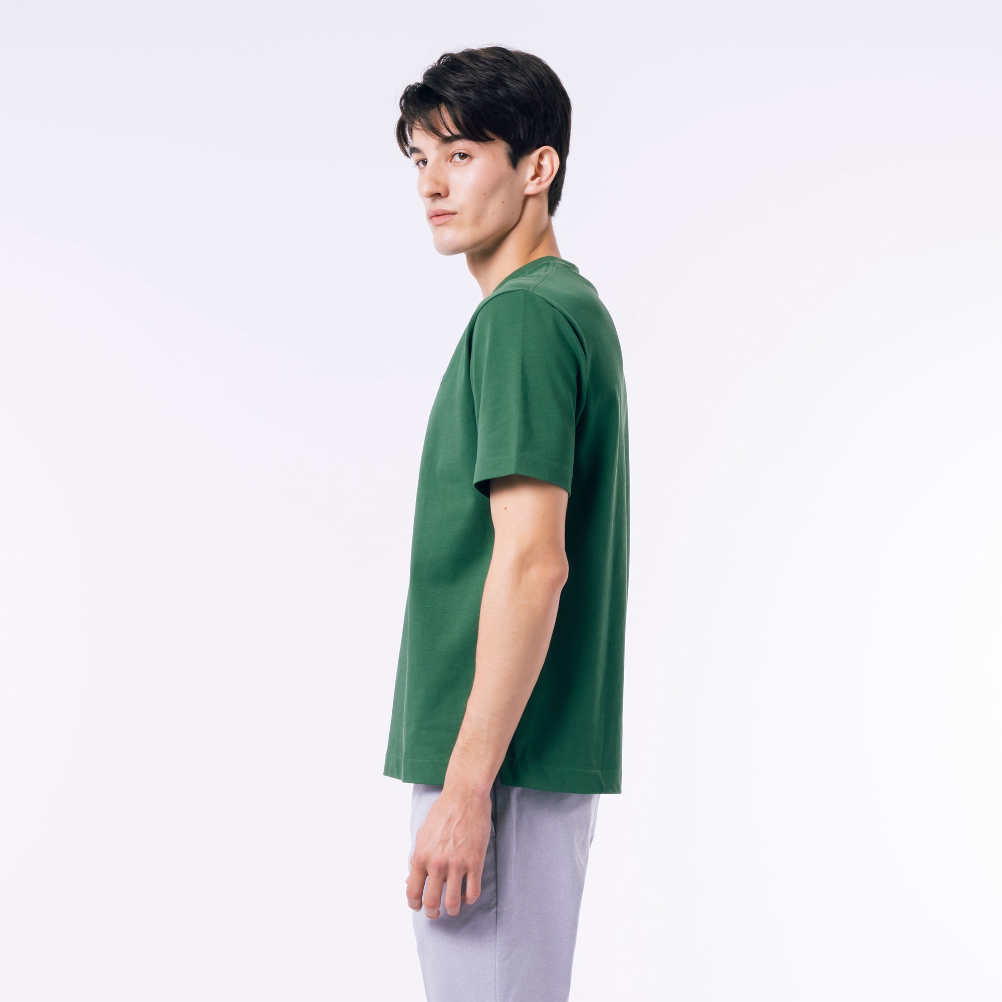 アウトラインクロッククルーネックTシャツ