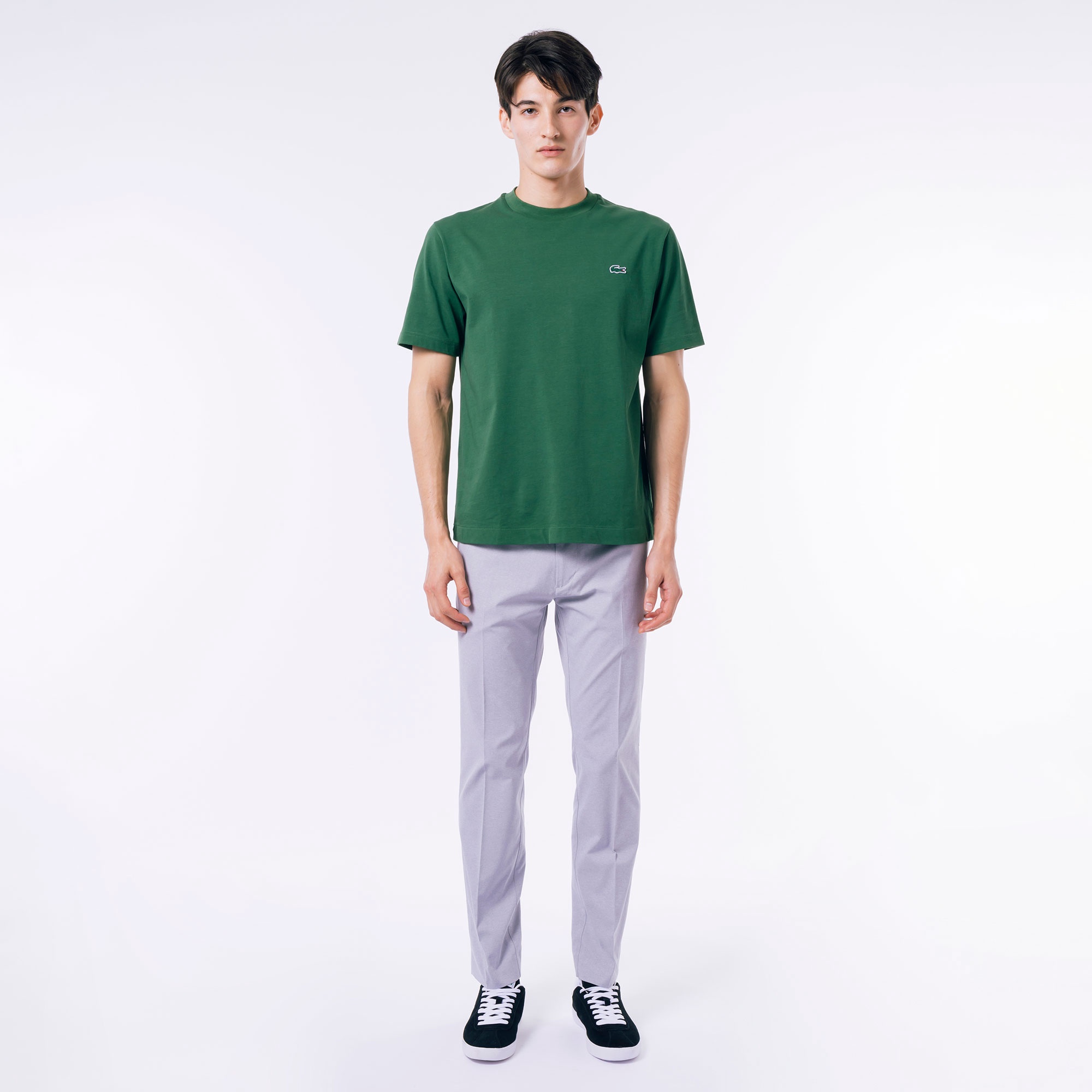 アウトラインクロッククルーネックTシャツ