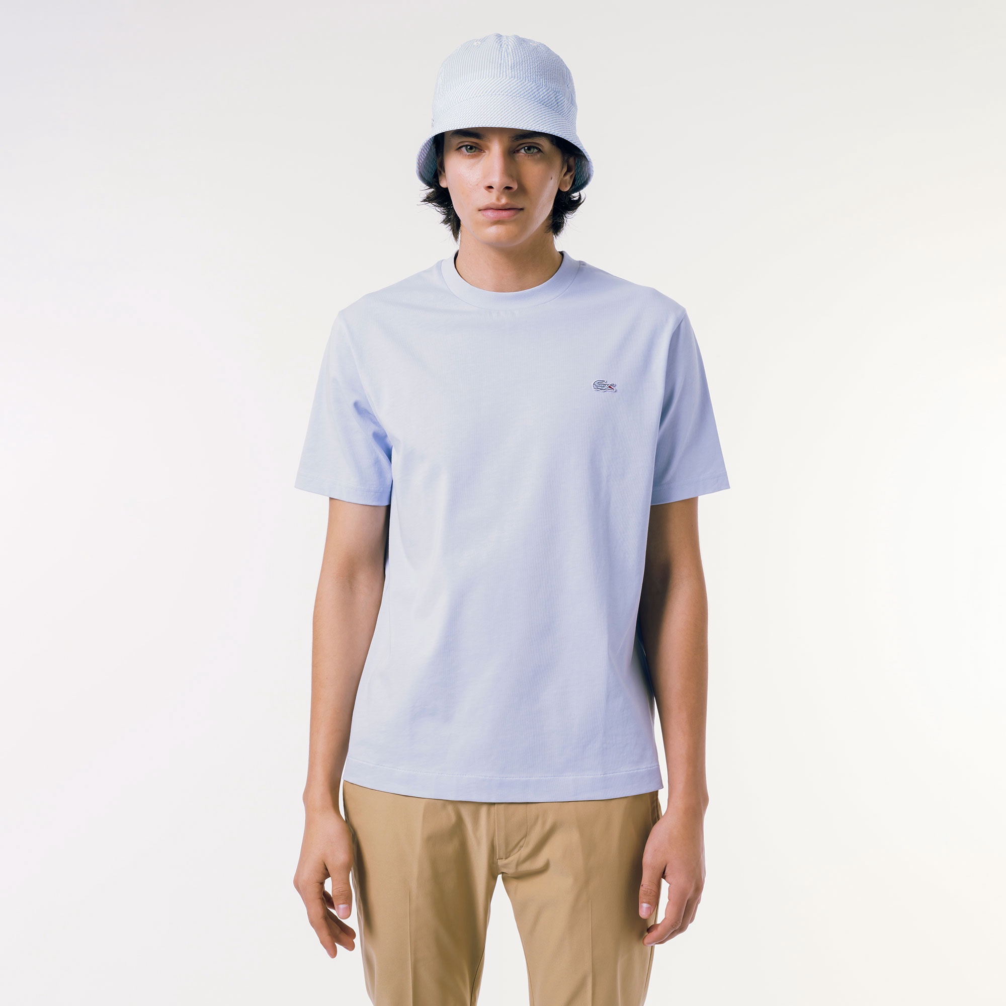アウトラインクロッククルーネックTシャツ