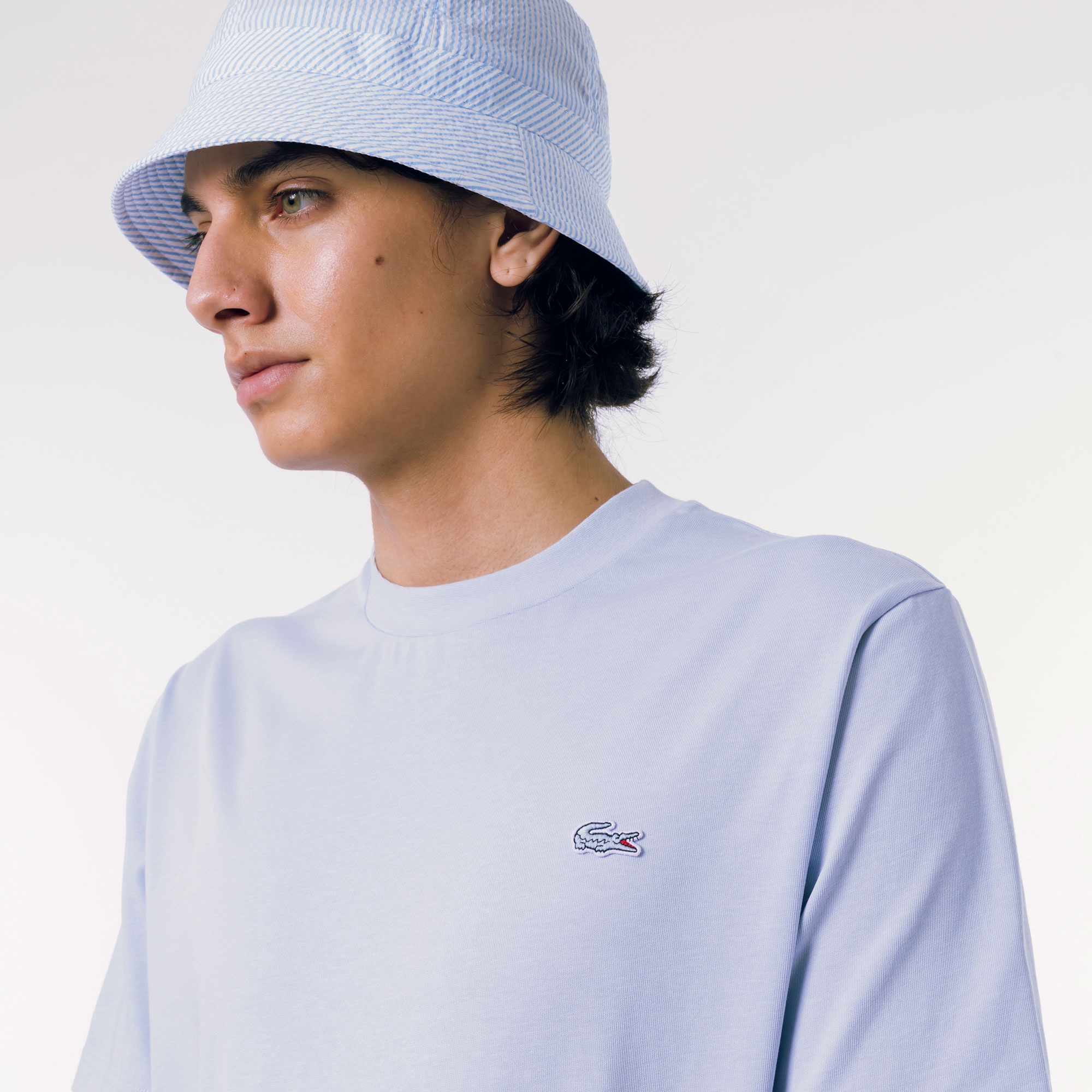 アウトラインクロッククルーネックTシャツ