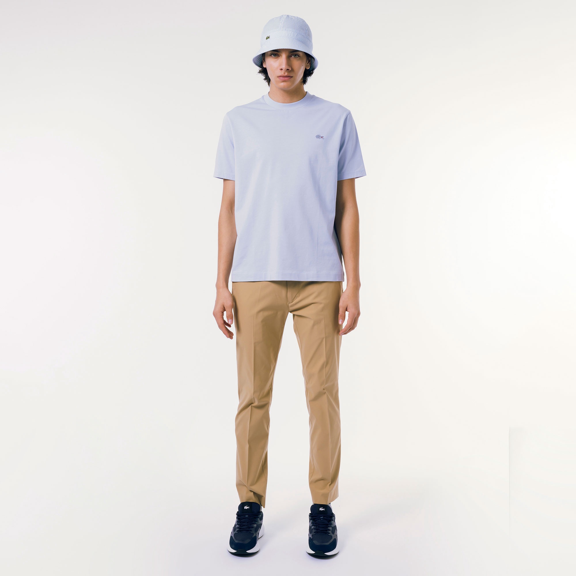 アウトラインクロッククルーネックTシャツ