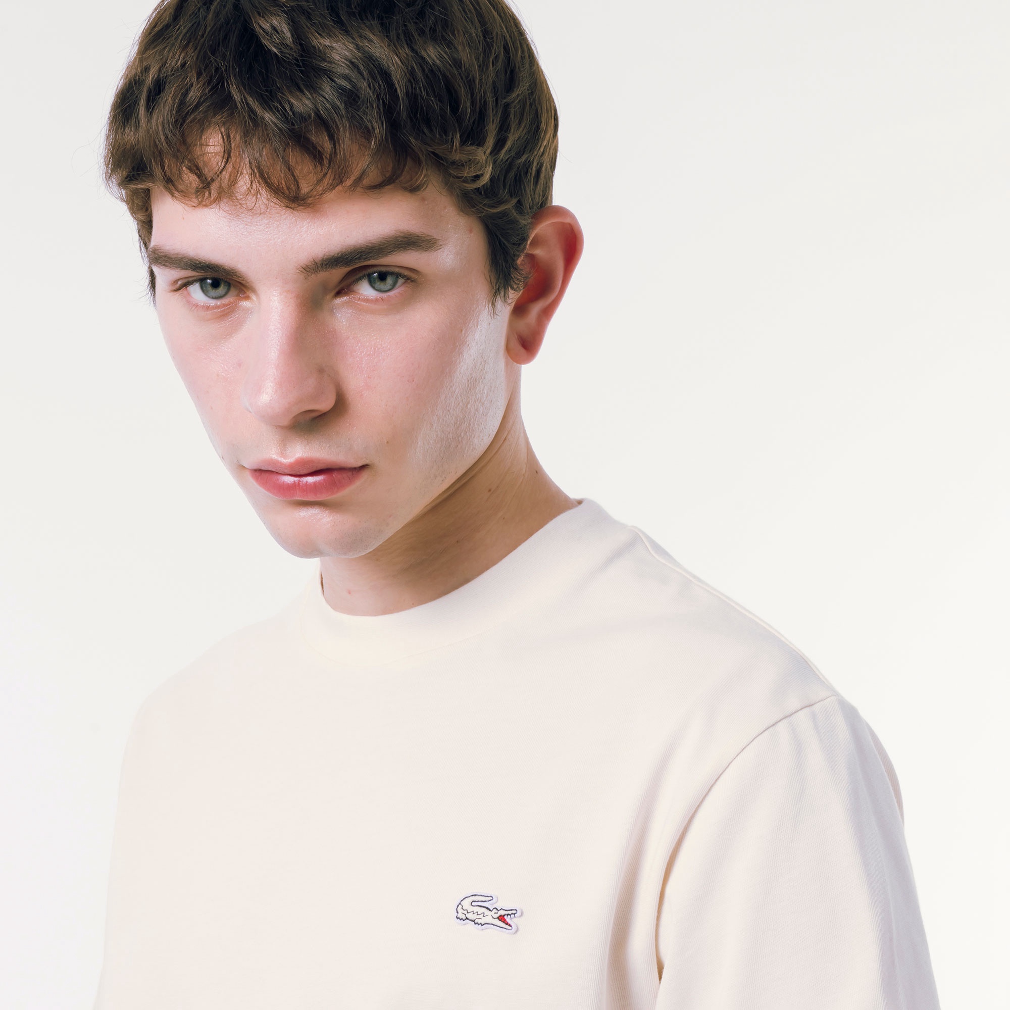 アウトラインクロッククルーネックTシャツ