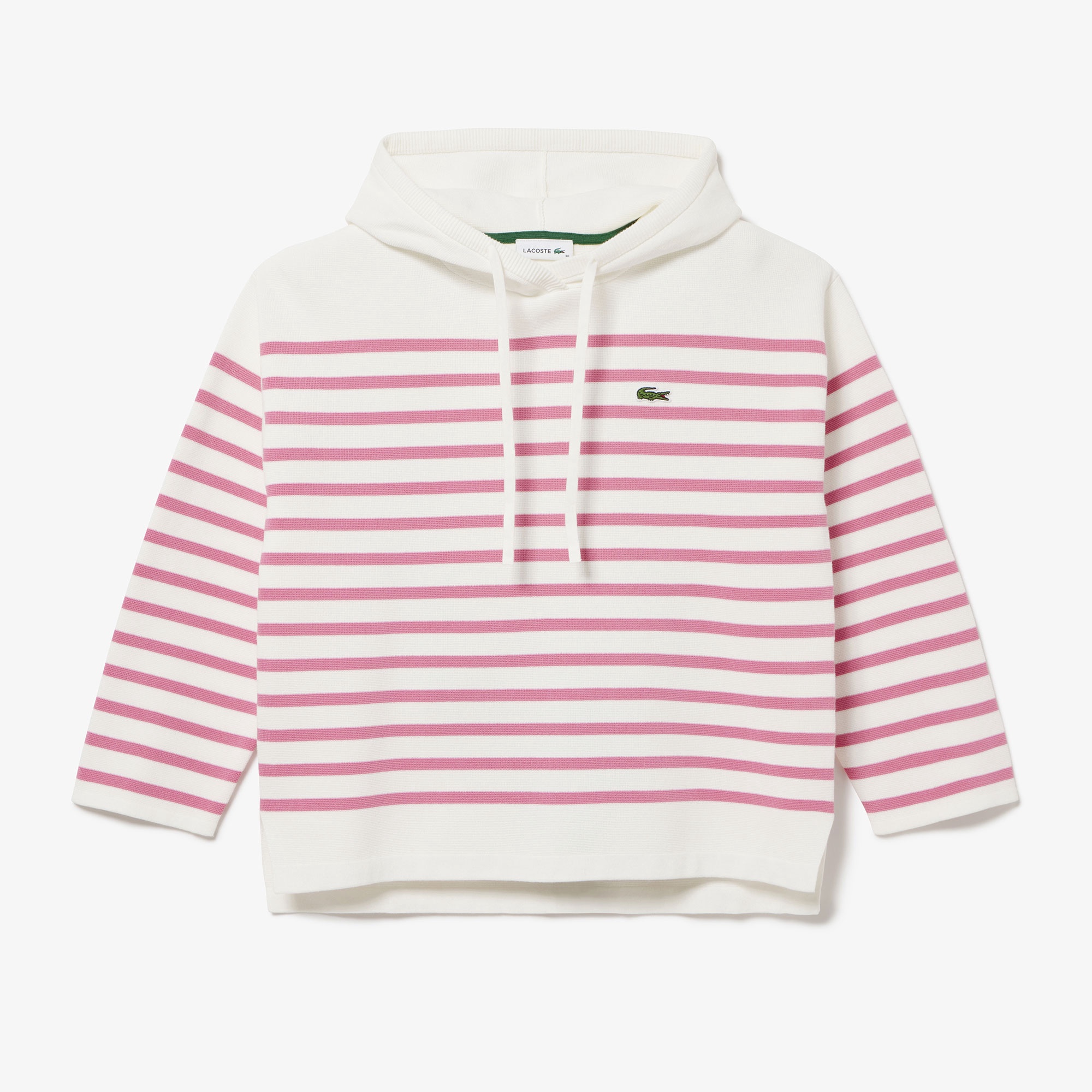 ミラノリブニットボーダーフーディー