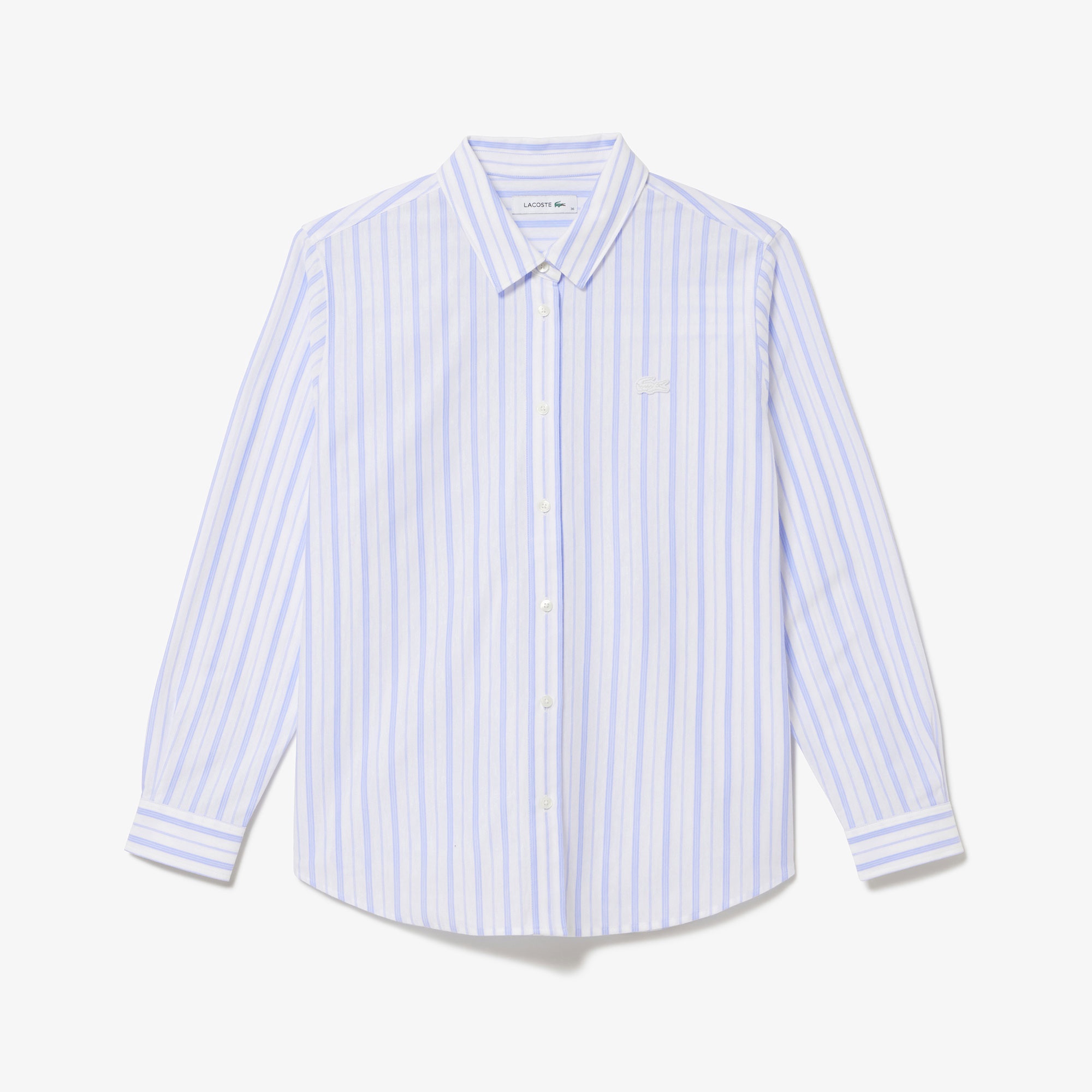 ジャージニットストライプシャツ