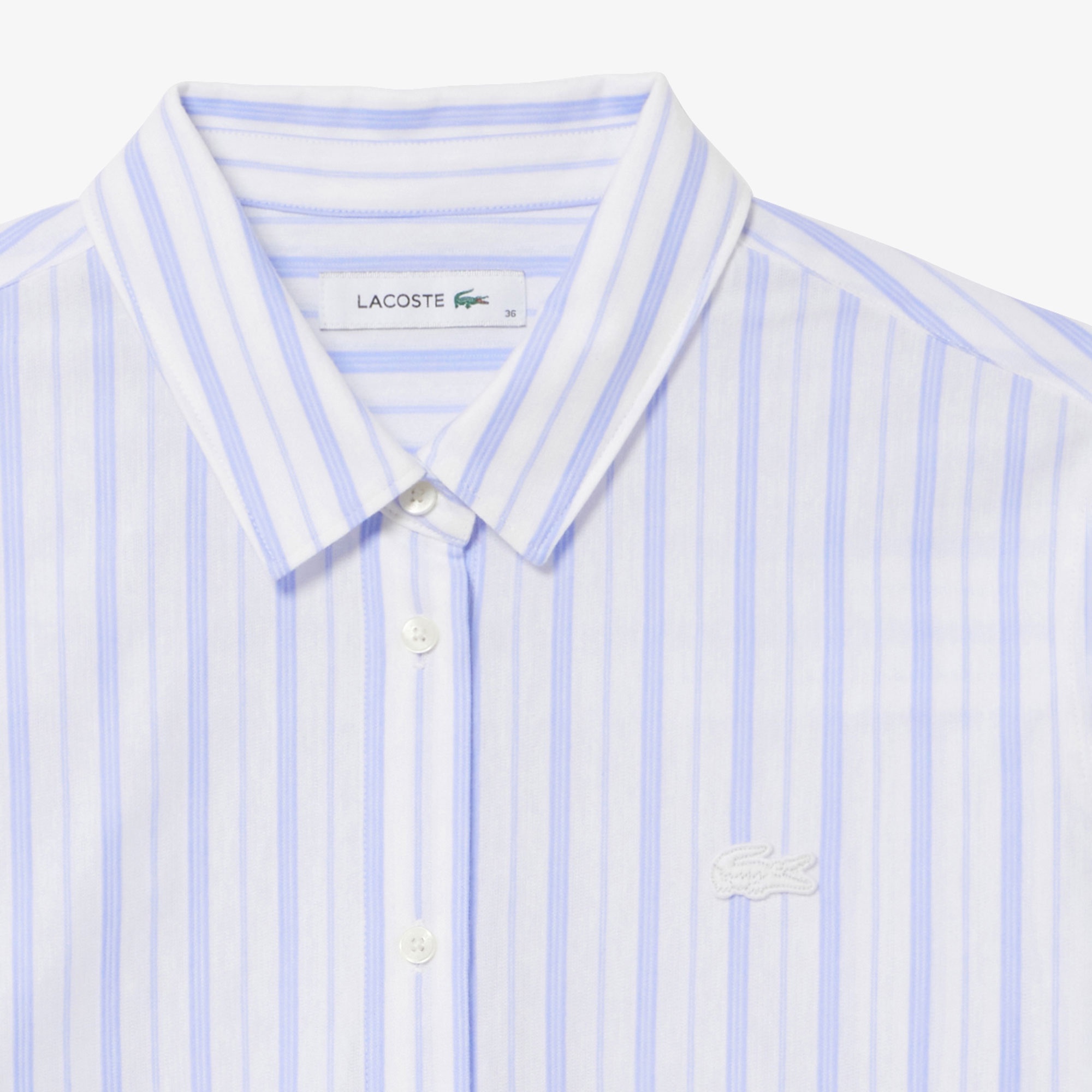 ジャージニットストライプシャツ