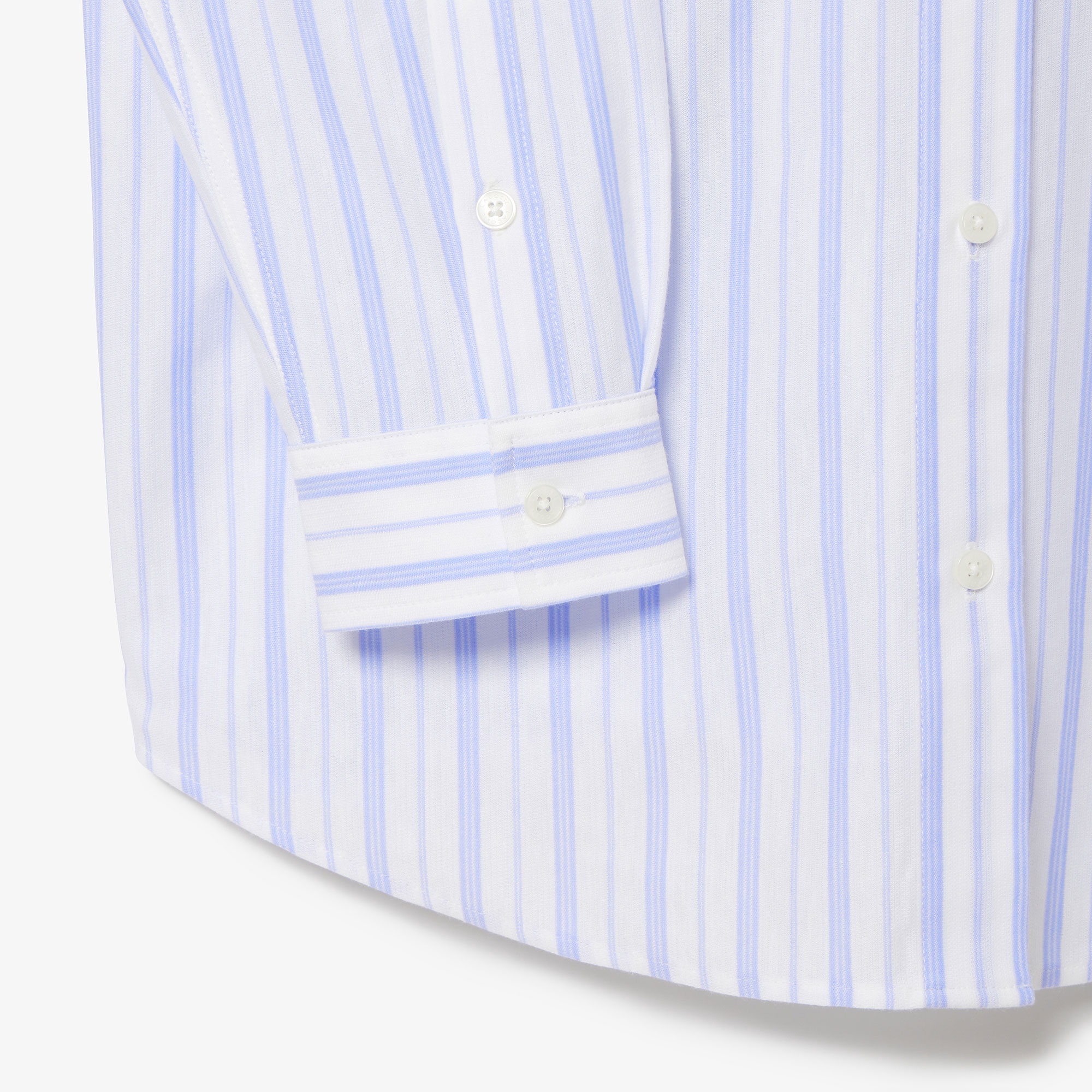 ジャージニットストライプシャツ