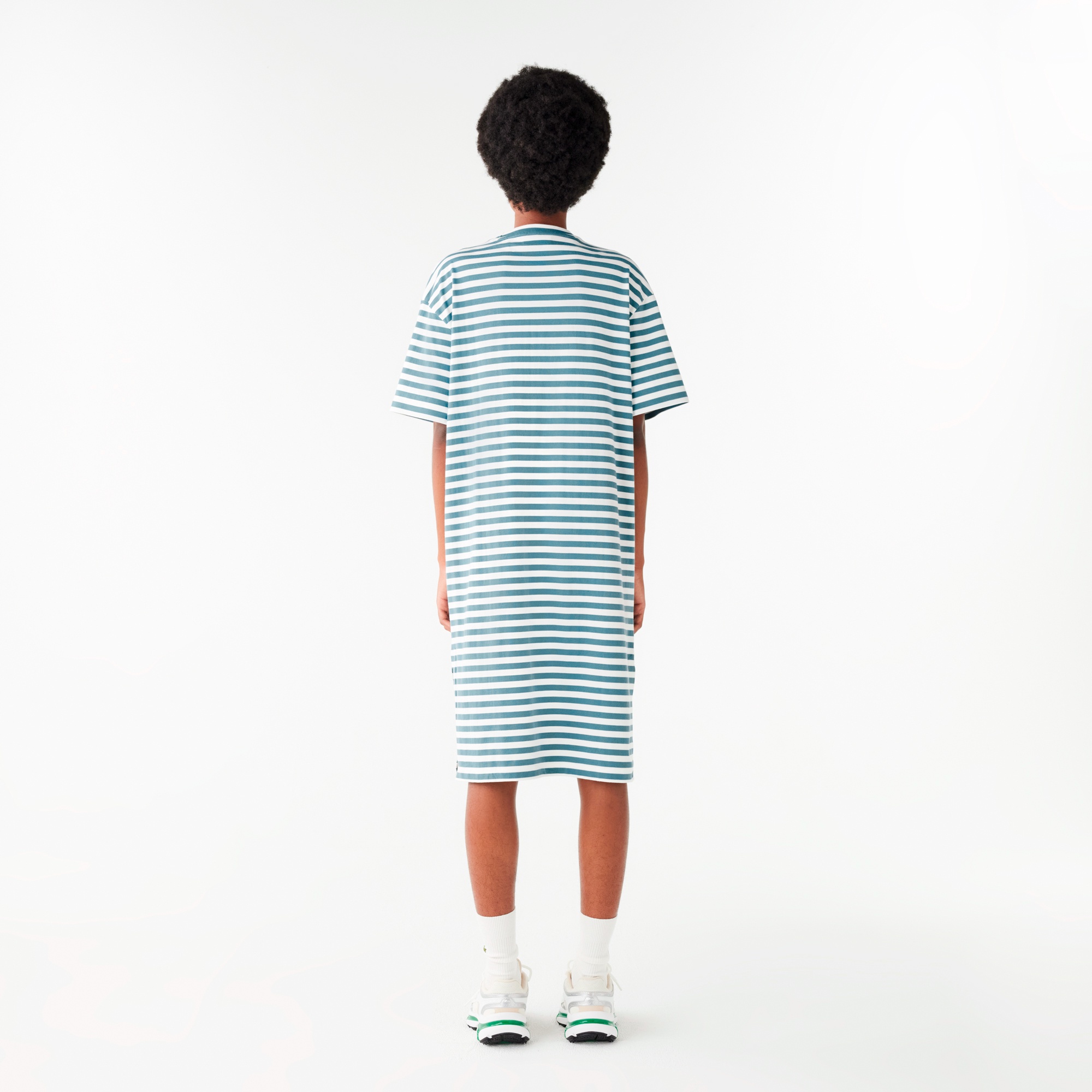 バイカラーボーダーTシャツドレス