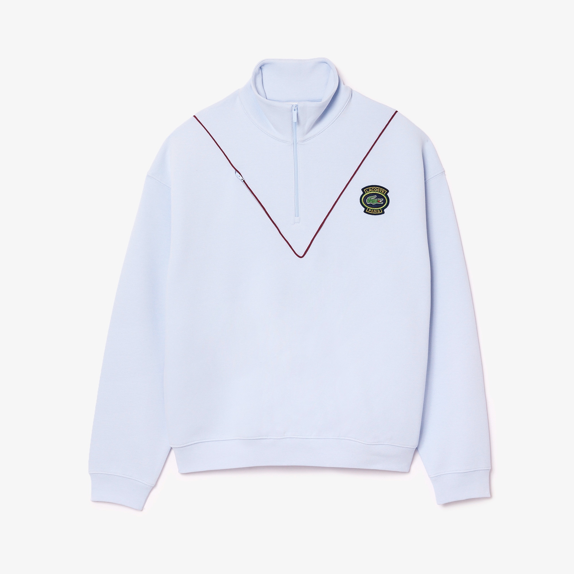 ダブルフェイス鹿の子ハーフジップジャケット