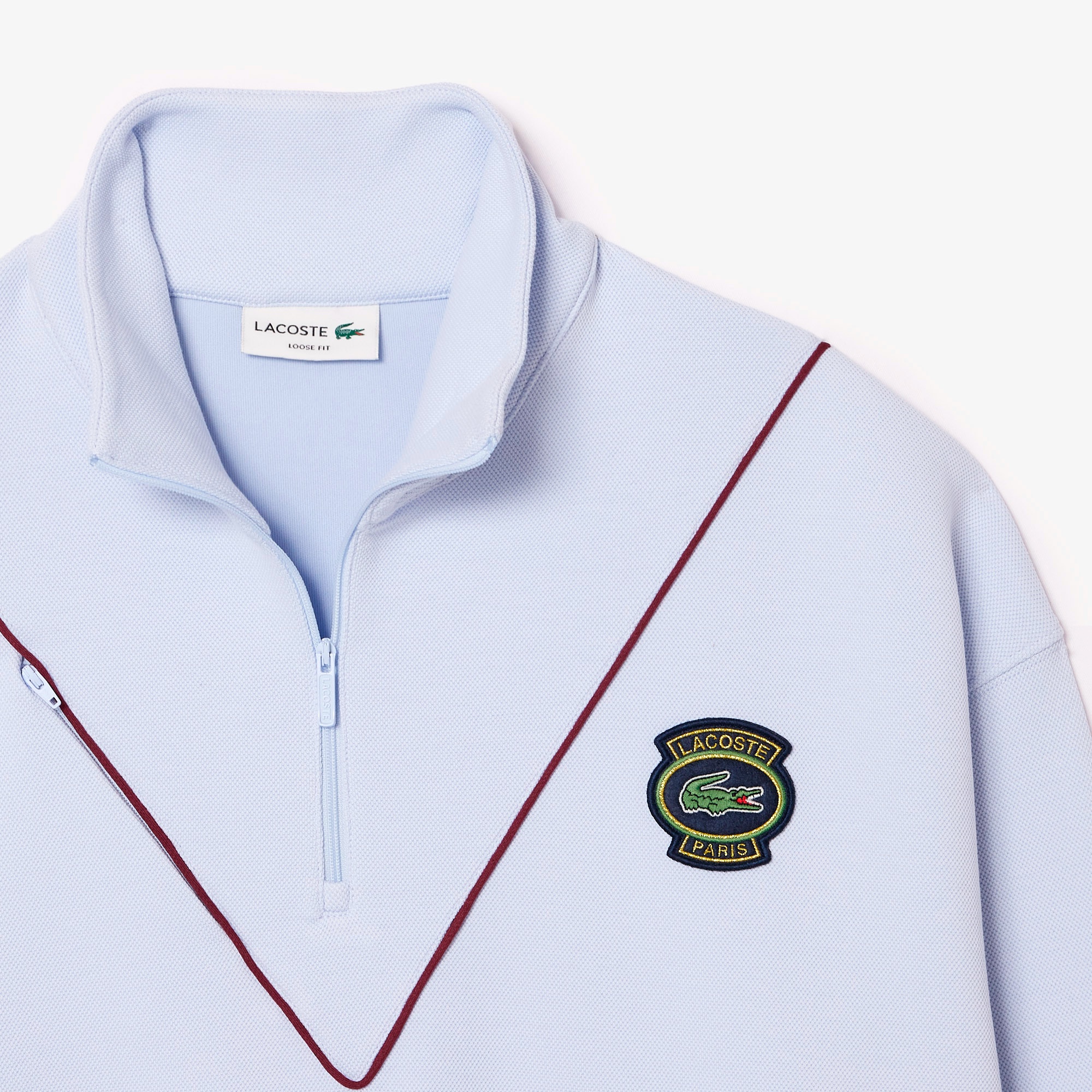 ダブルフェイス鹿の子ハーフジップジャケット