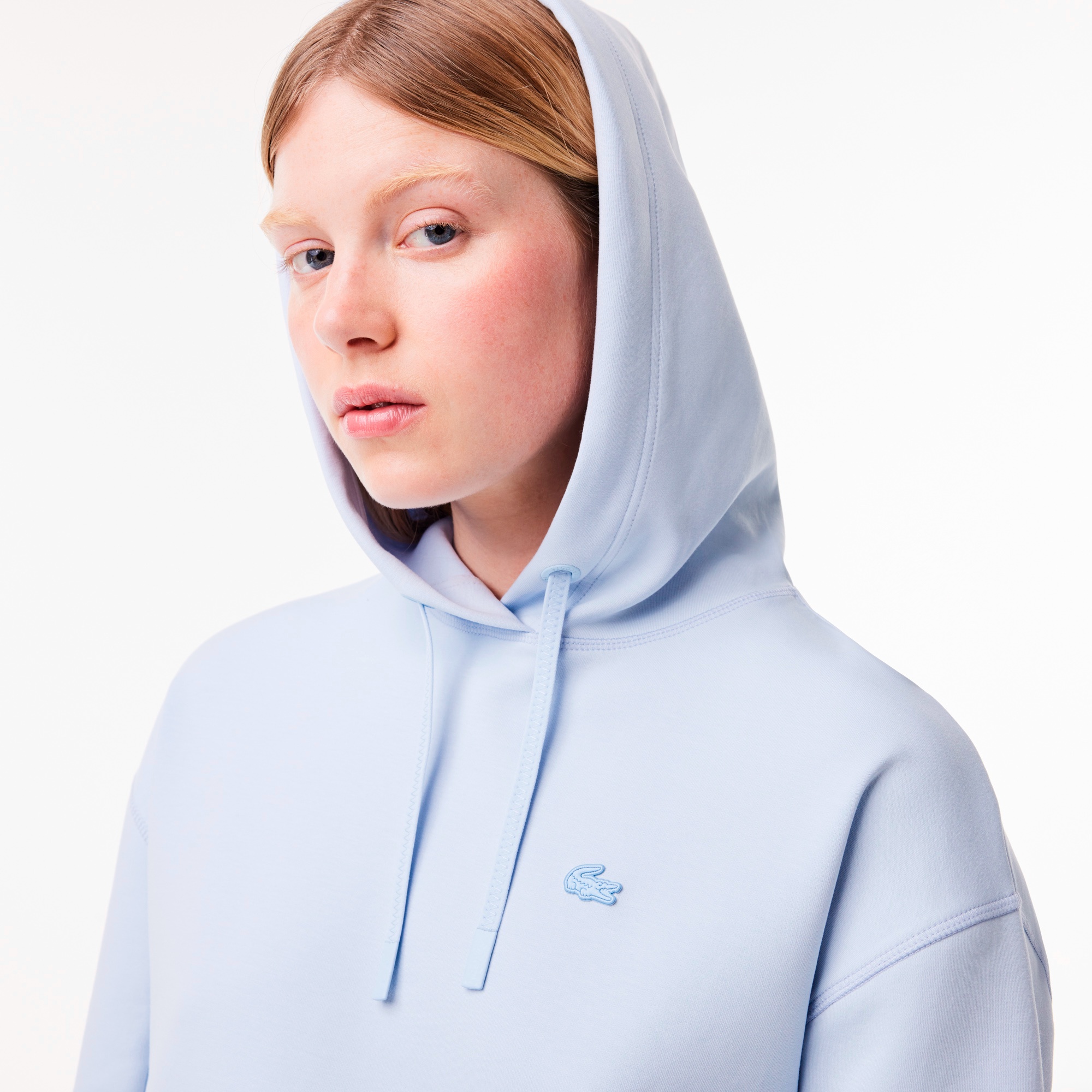 ワイド&クロップドフードスウェット