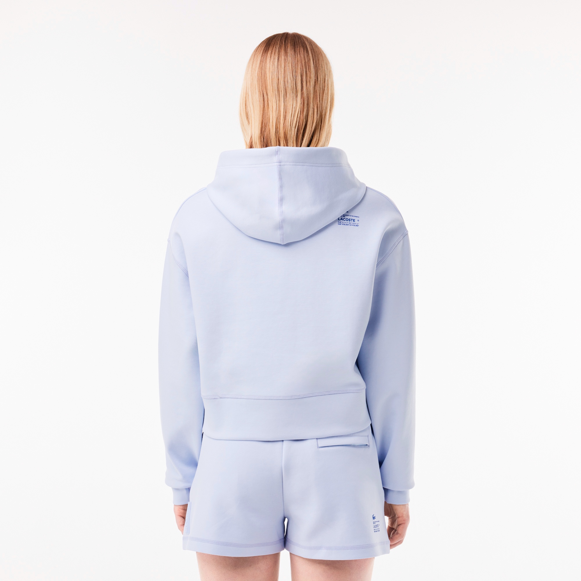 ワイド&クロップドフードスウェット