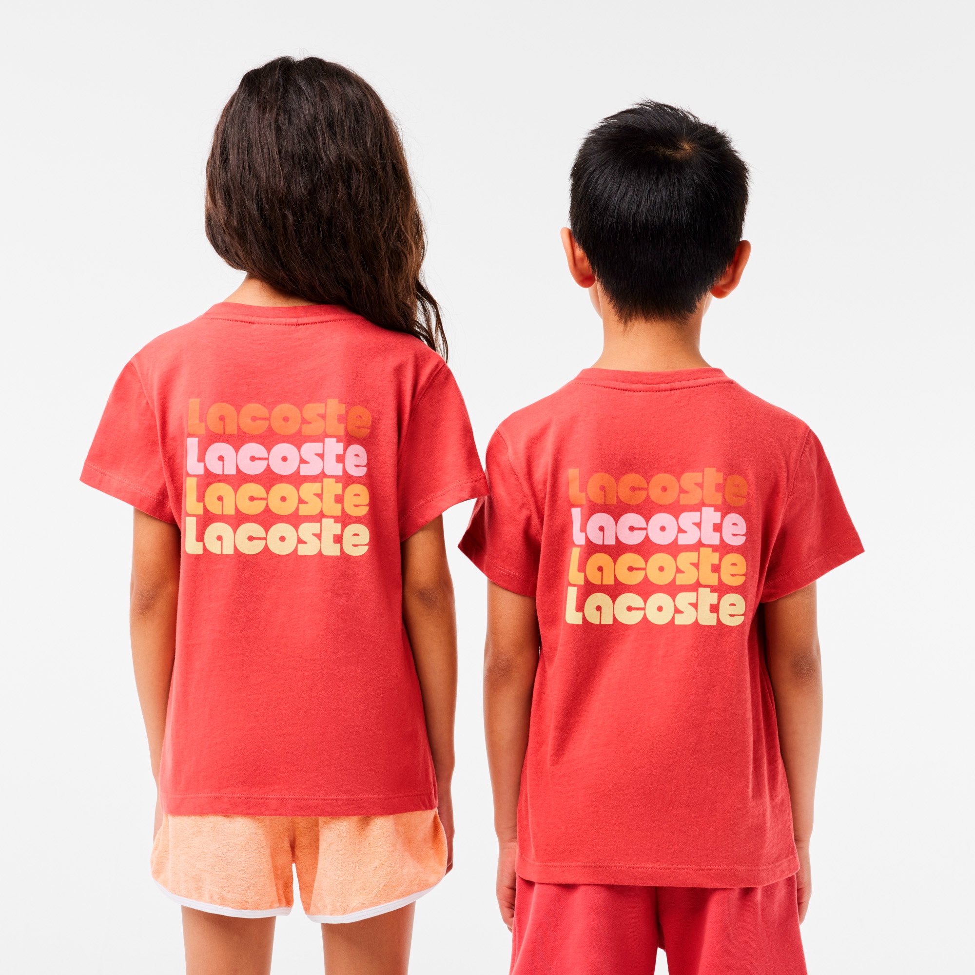 ポップフォントロゴネームバックプリントTシャツ