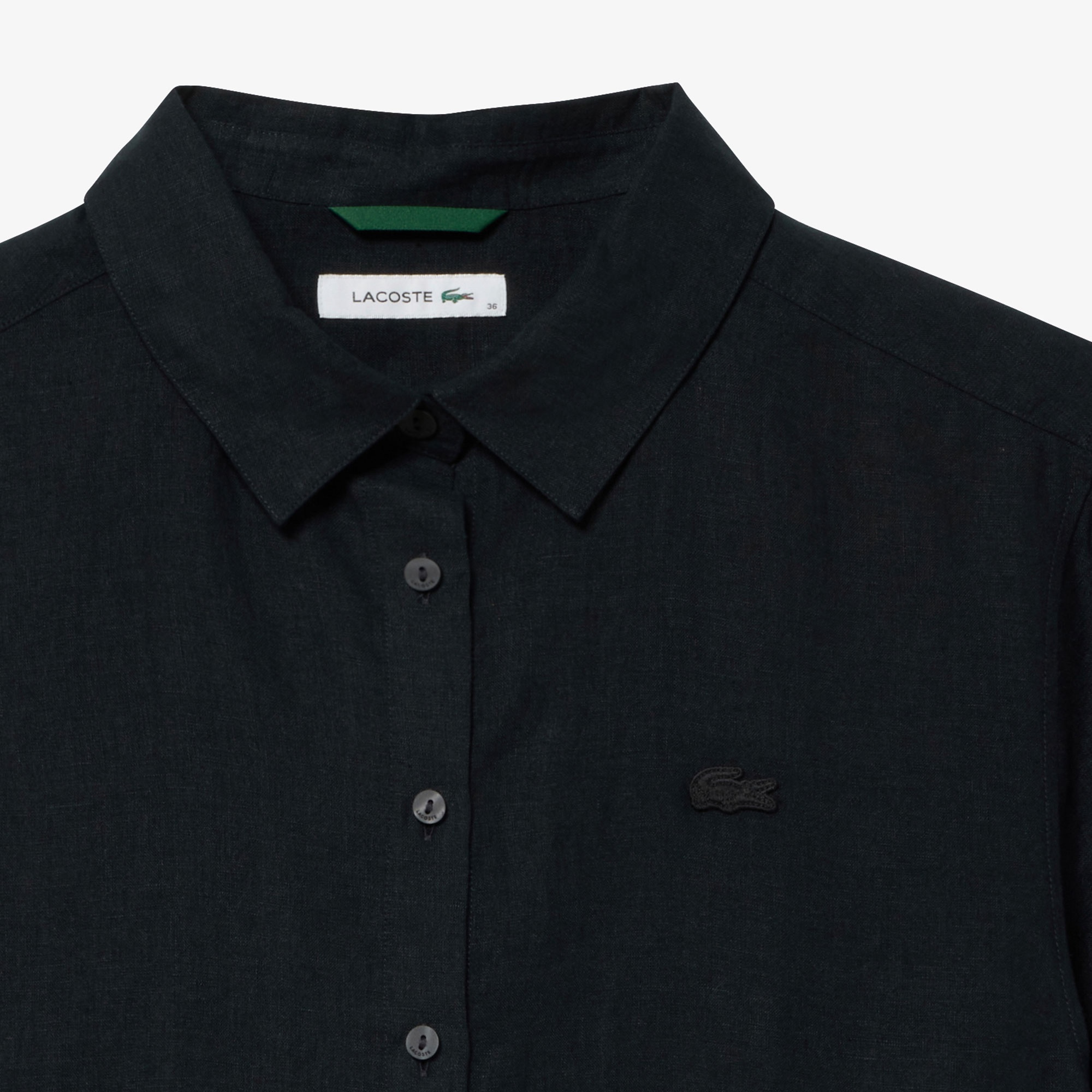 リネンコットン5分袖シャツ