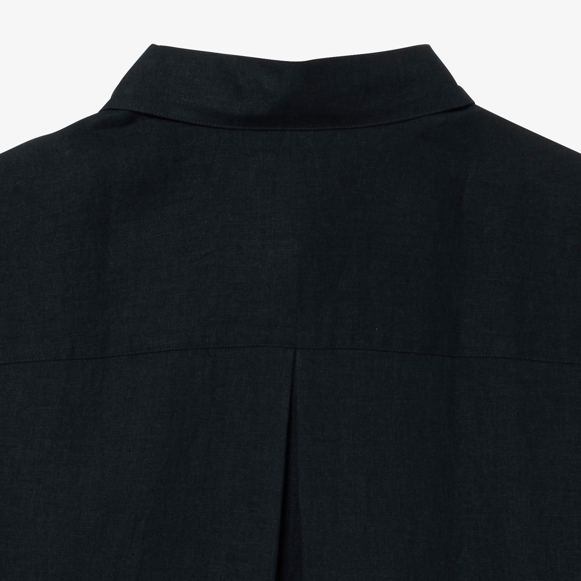 リネンコットン5分袖シャツ