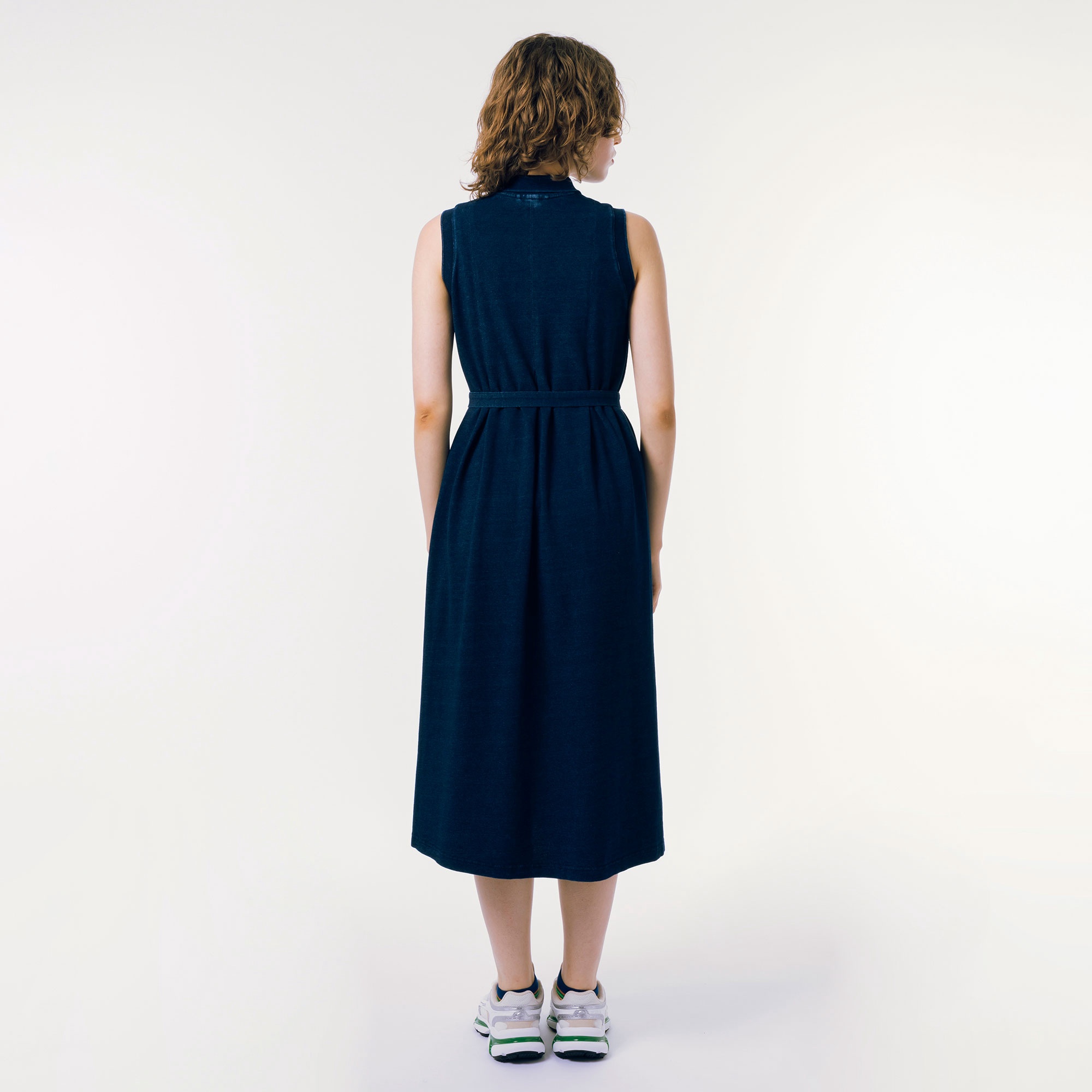 インディゴノースリーブポロドレス