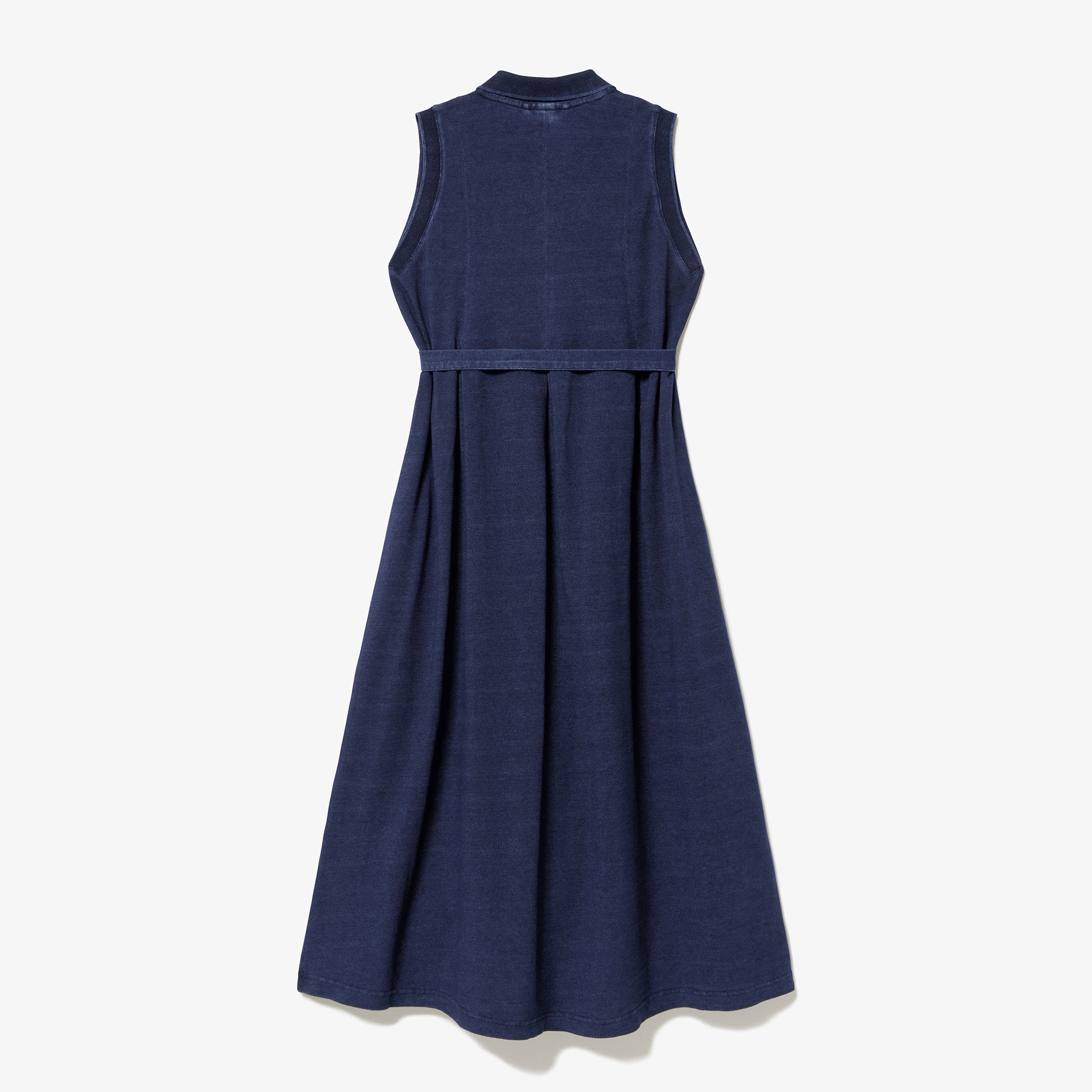 インディゴノースリーブポロドレス