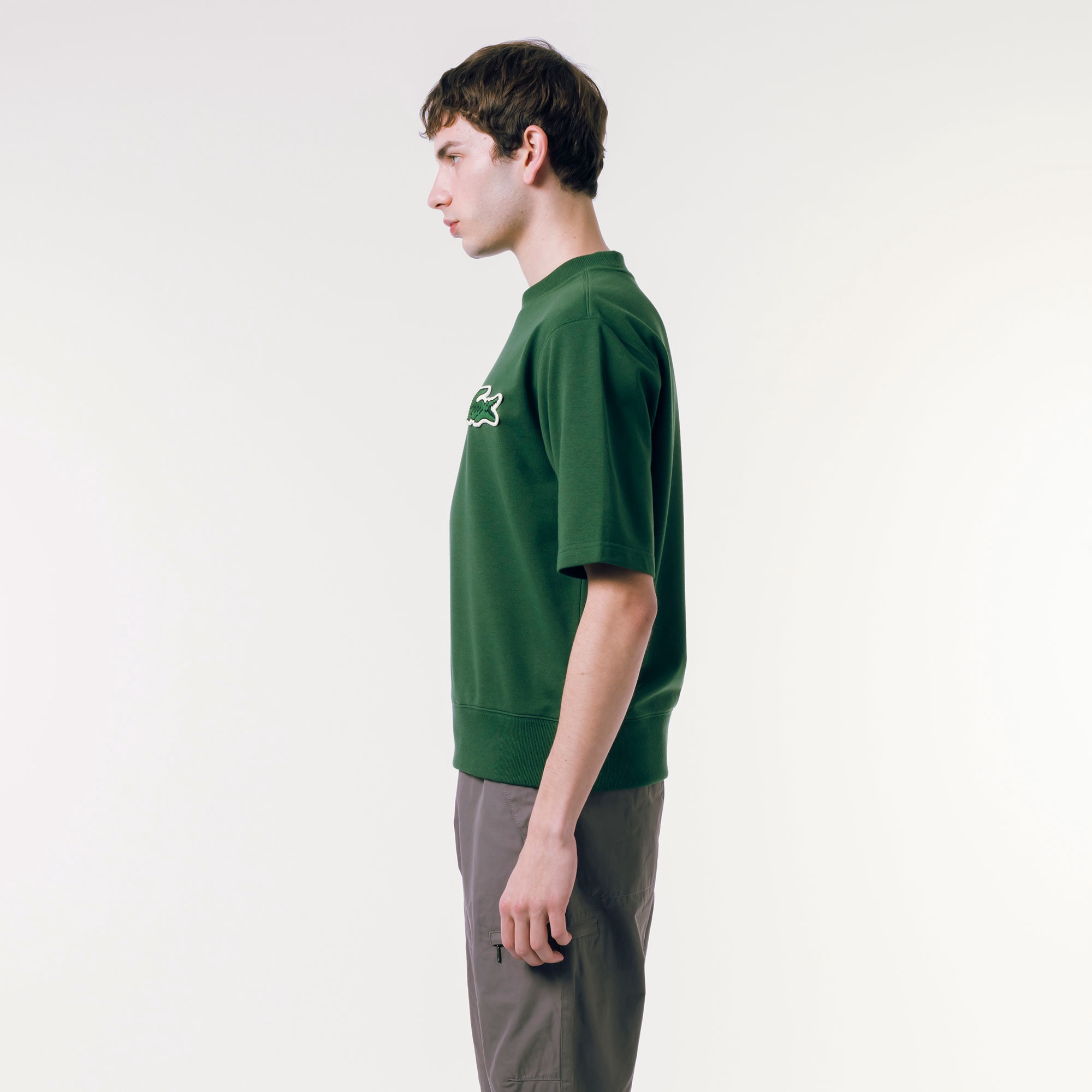 オーバーサイズクロックエンブレムスウェットTシャツ