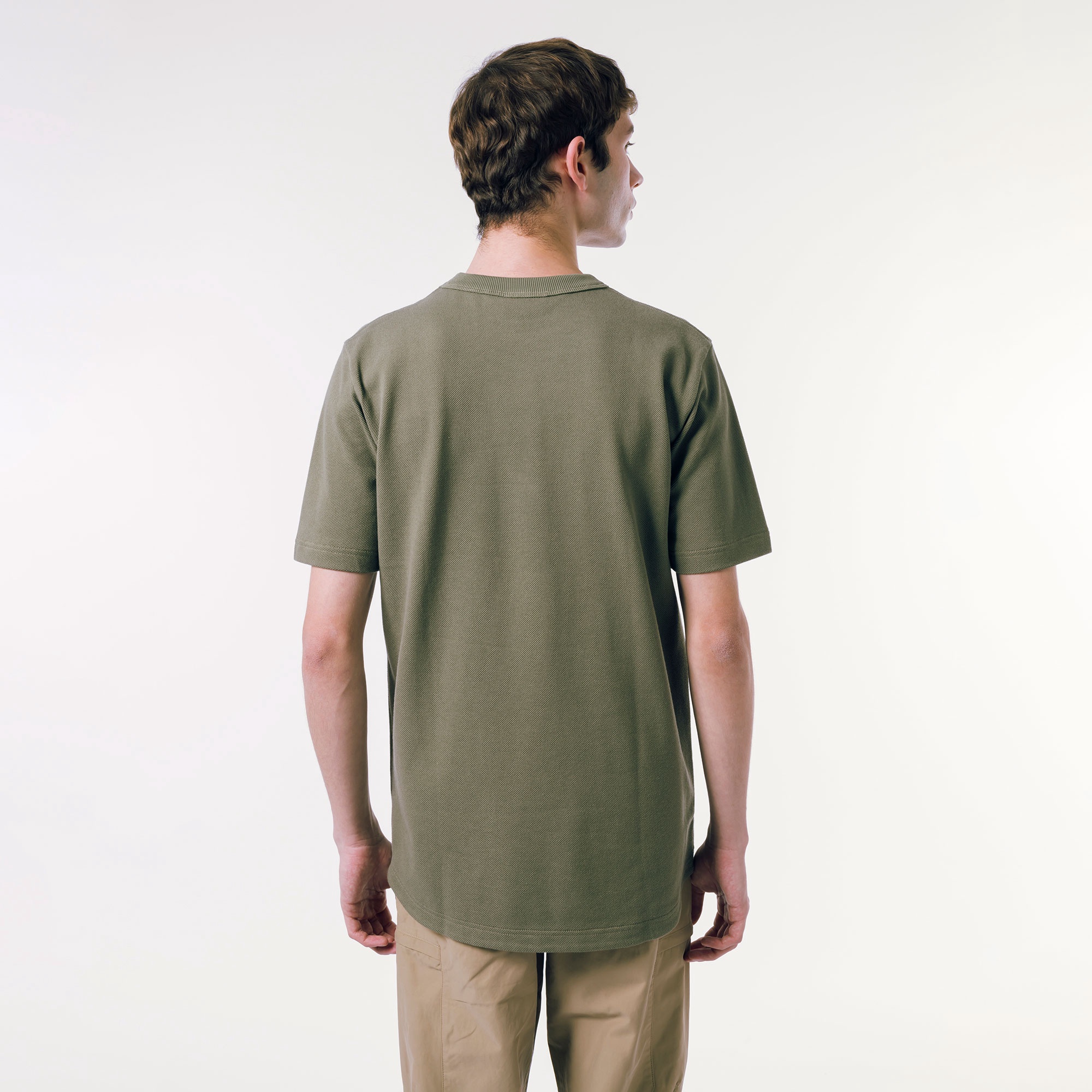 鹿の子地ポケット半袖Tシャツ