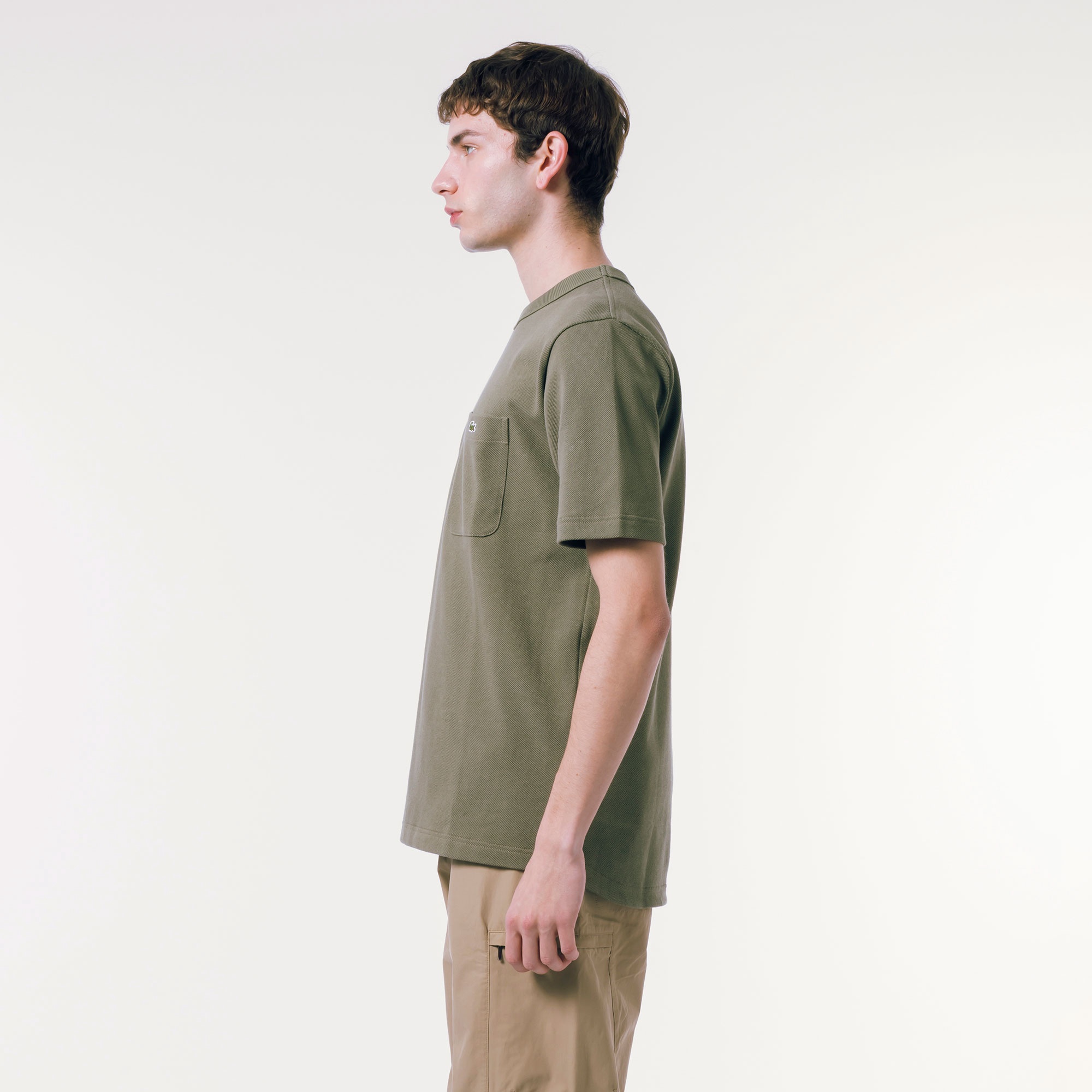鹿の子地ポケット半袖Tシャツ